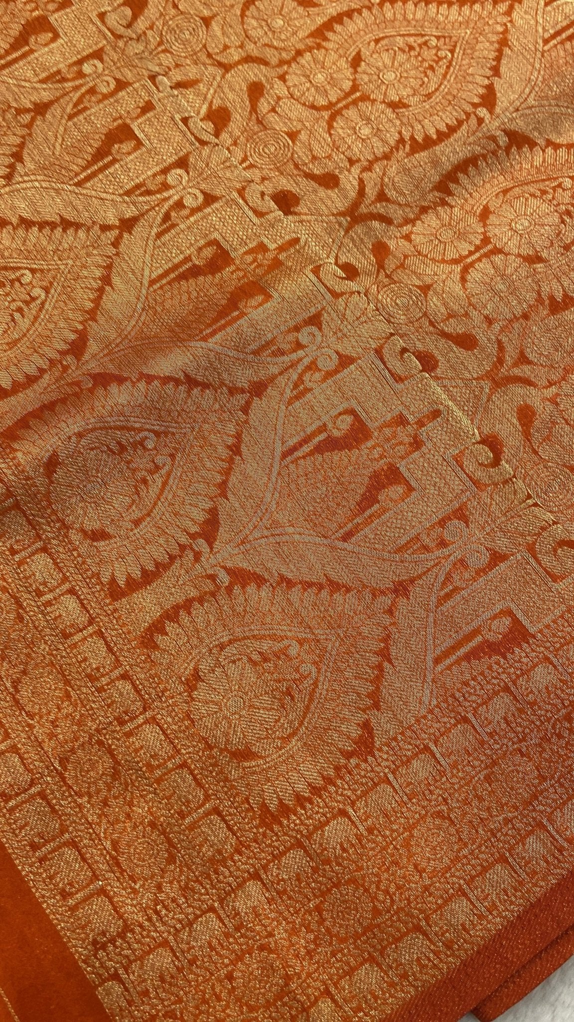 Malaai Crepe Silk Saree - Kanjeevaram Silk Mandir