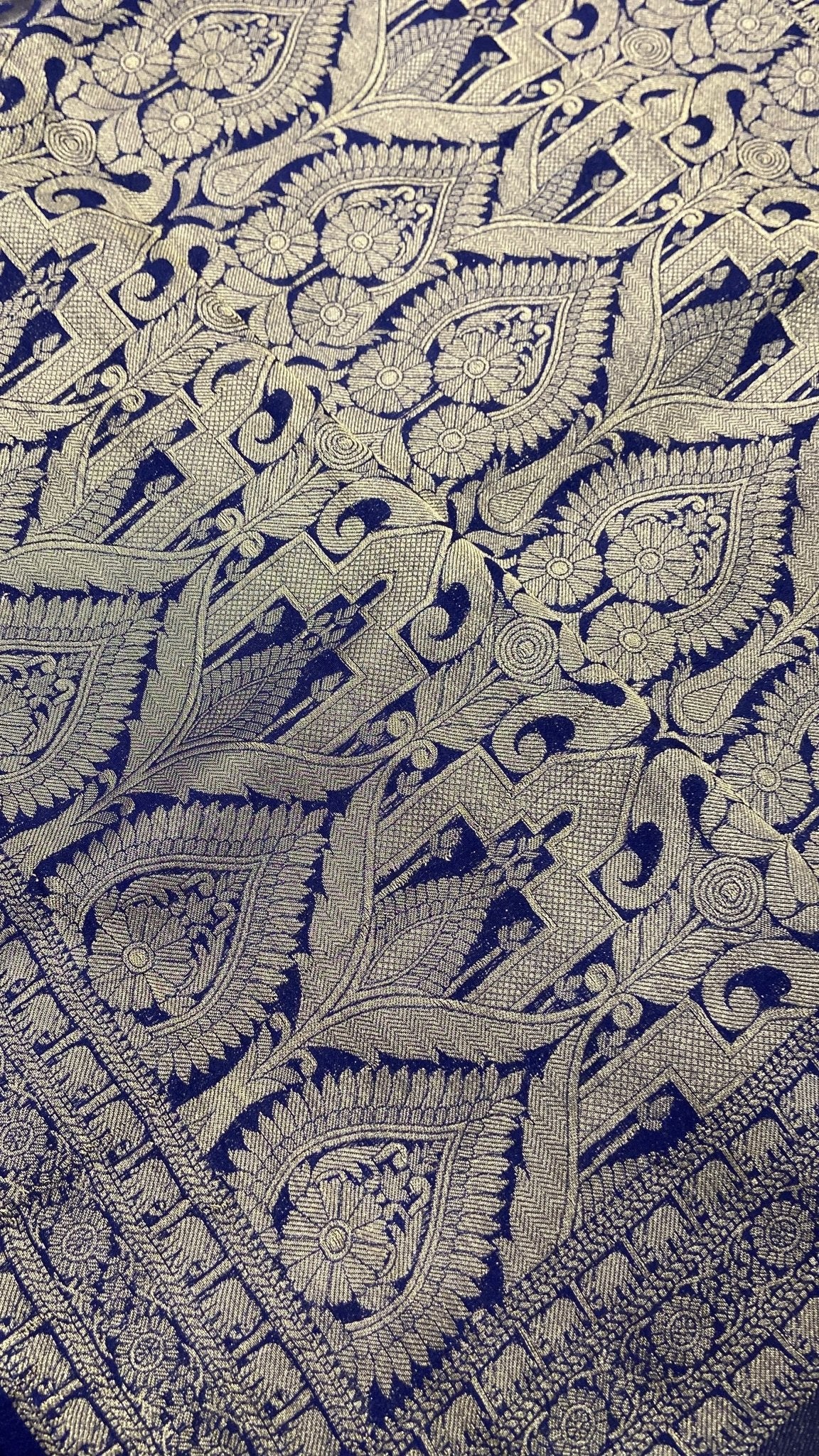 Malaai Crepe Silk Saree - Kanjeevaram Silk Mandir