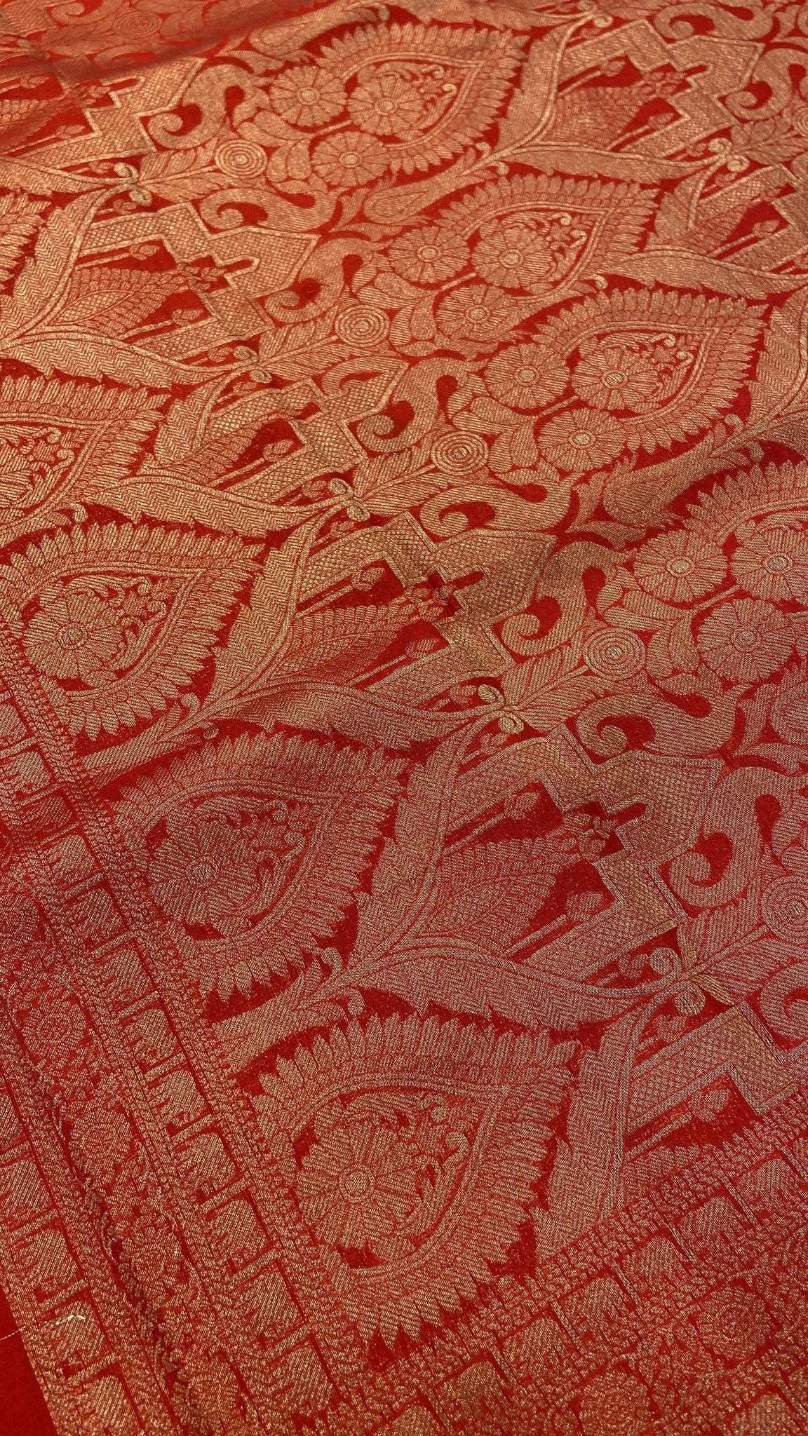 Malaai Crepe Silk Saree - Kanjeevaram Silk Mandir