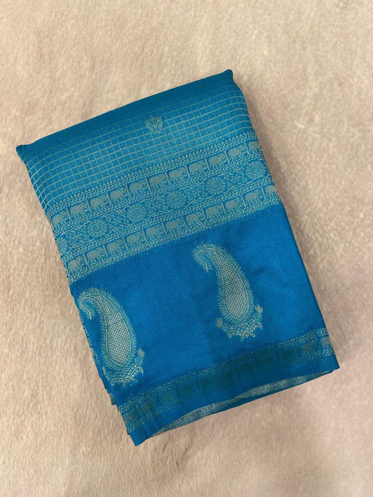 Malaai Crepe Silk Saree - Kanjeevaram Silk Mandir