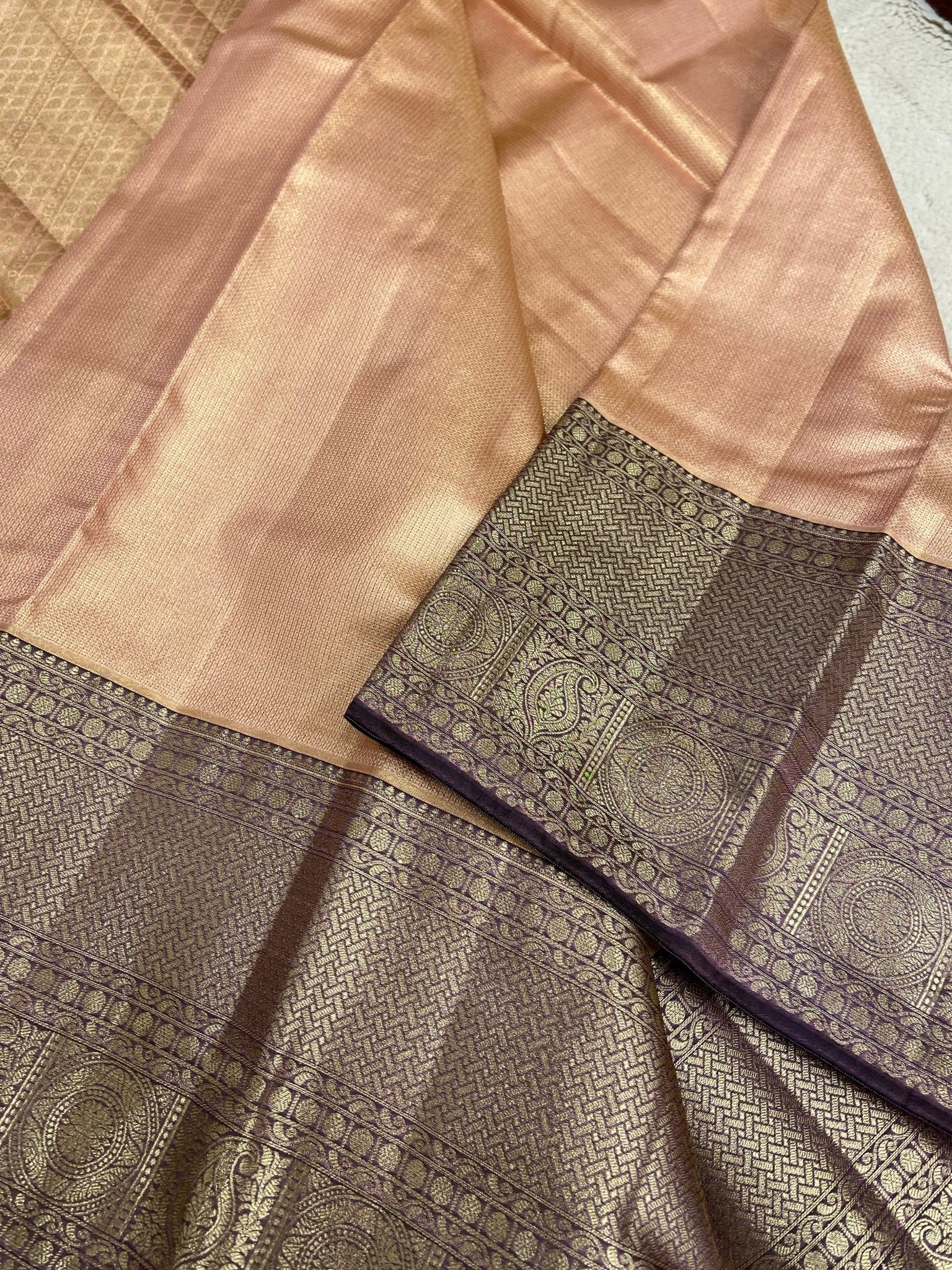 New Concept Jute Finish Premium Semi Kanchipuram Silk - Kanjeevaram Silk Mandir