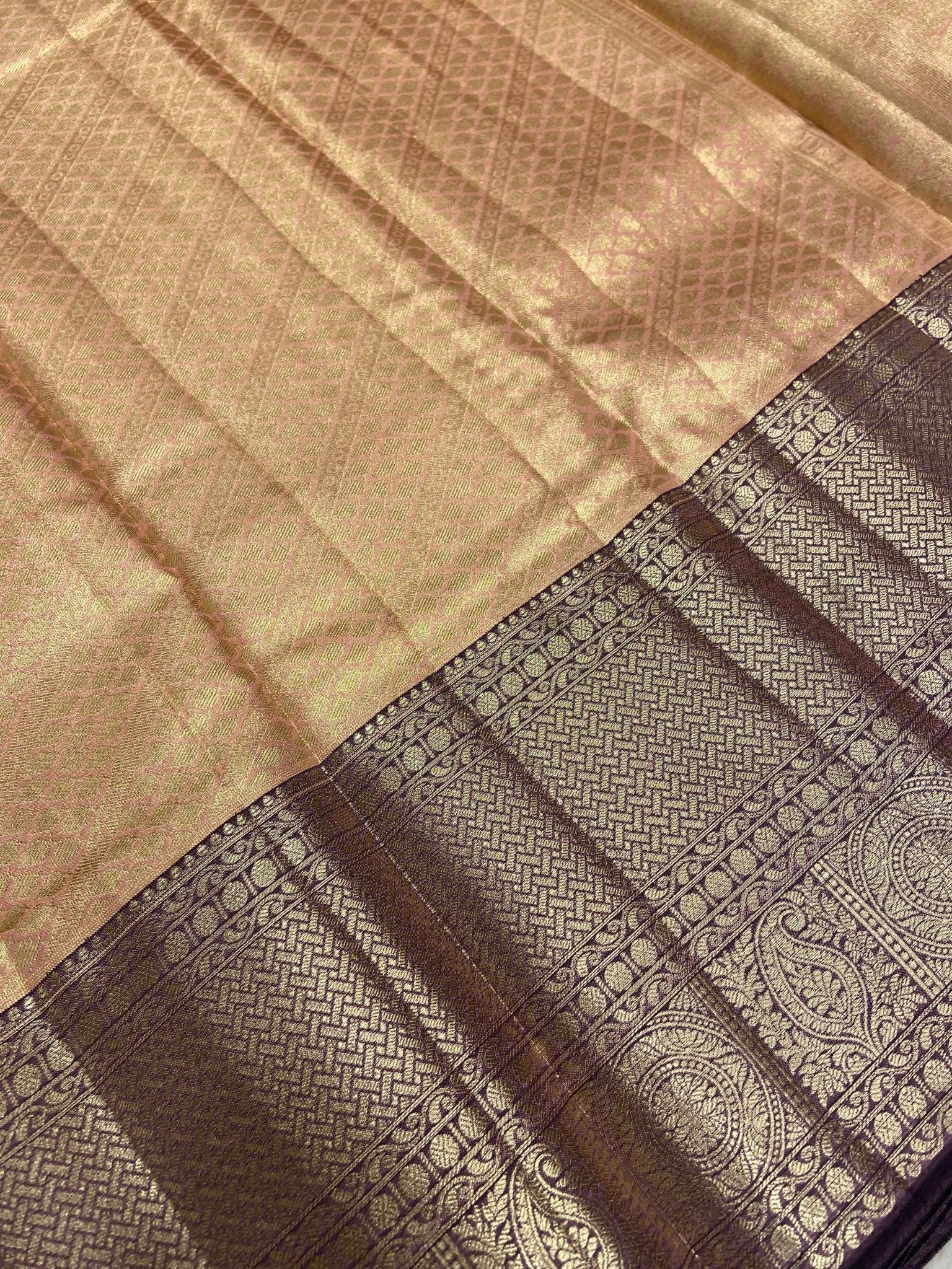 New Concept Jute Finish Premium Semi Kanchipuram Silk - Kanjeevaram Silk Mandir