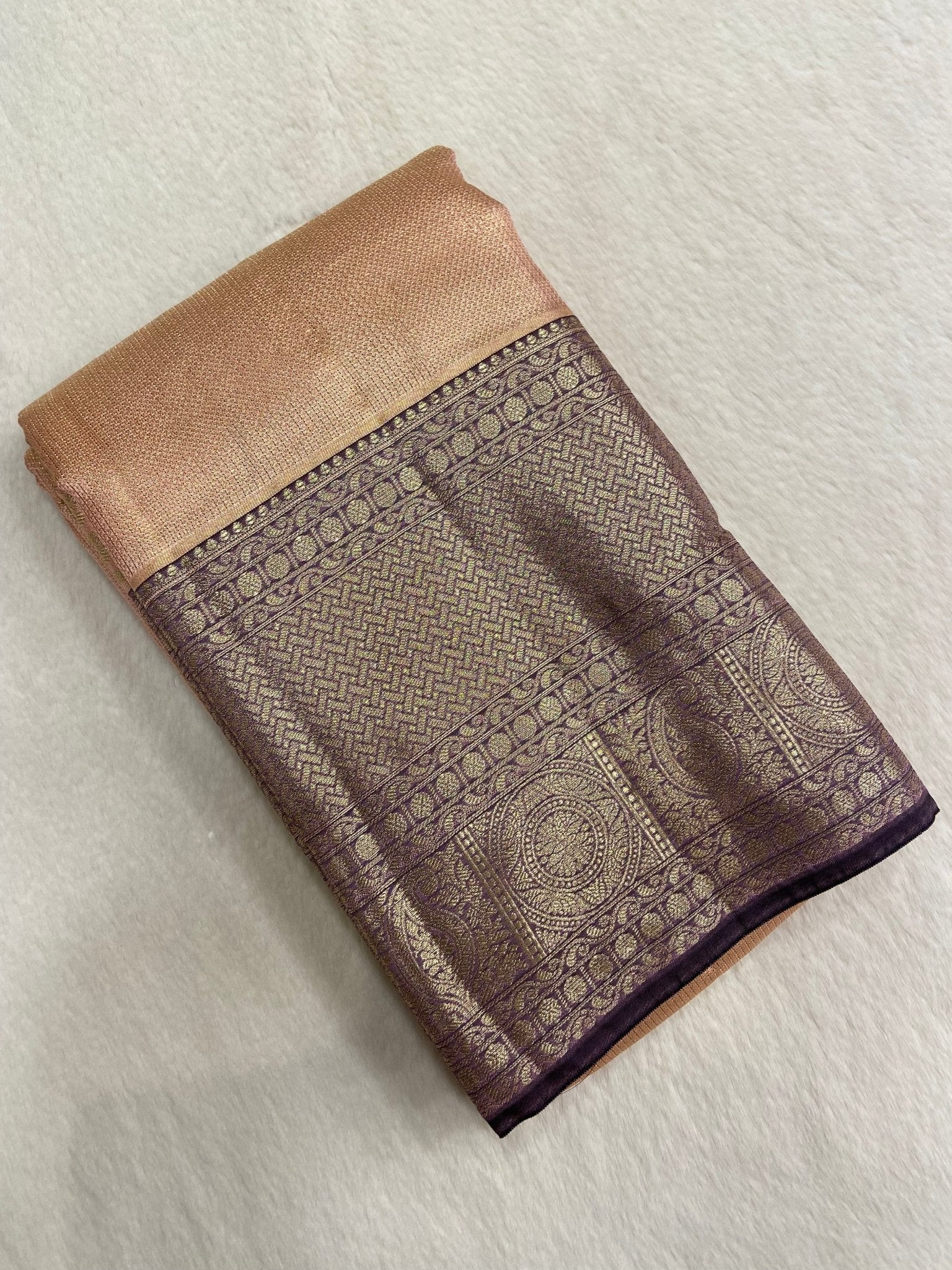 New Concept Jute Finish Premium Semi Kanchipuram Silk - Kanjeevaram Silk Mandir