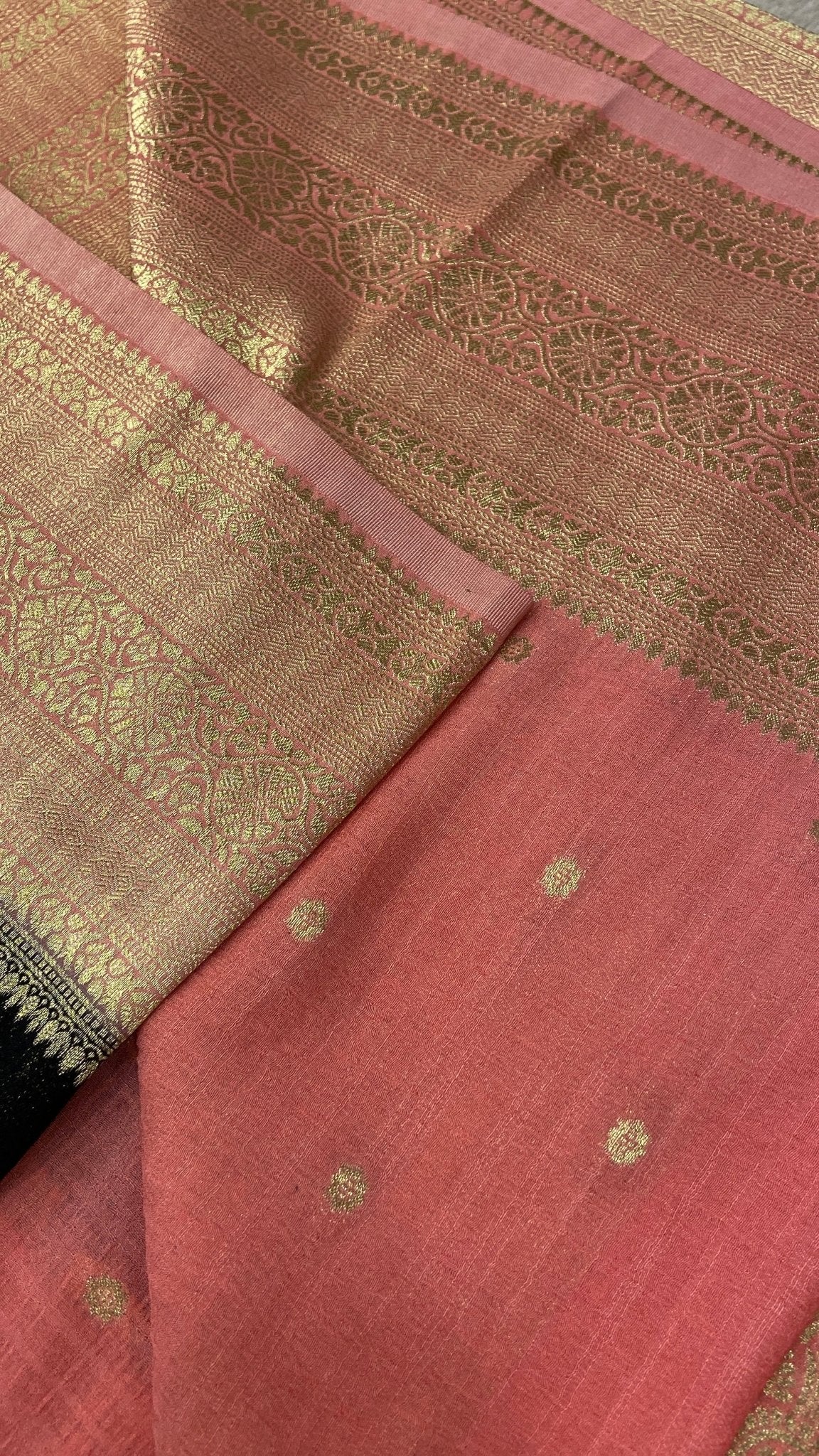 Premium Antique Zari Georgette Saree🖤 - Kanjeevaram Silk Mandir