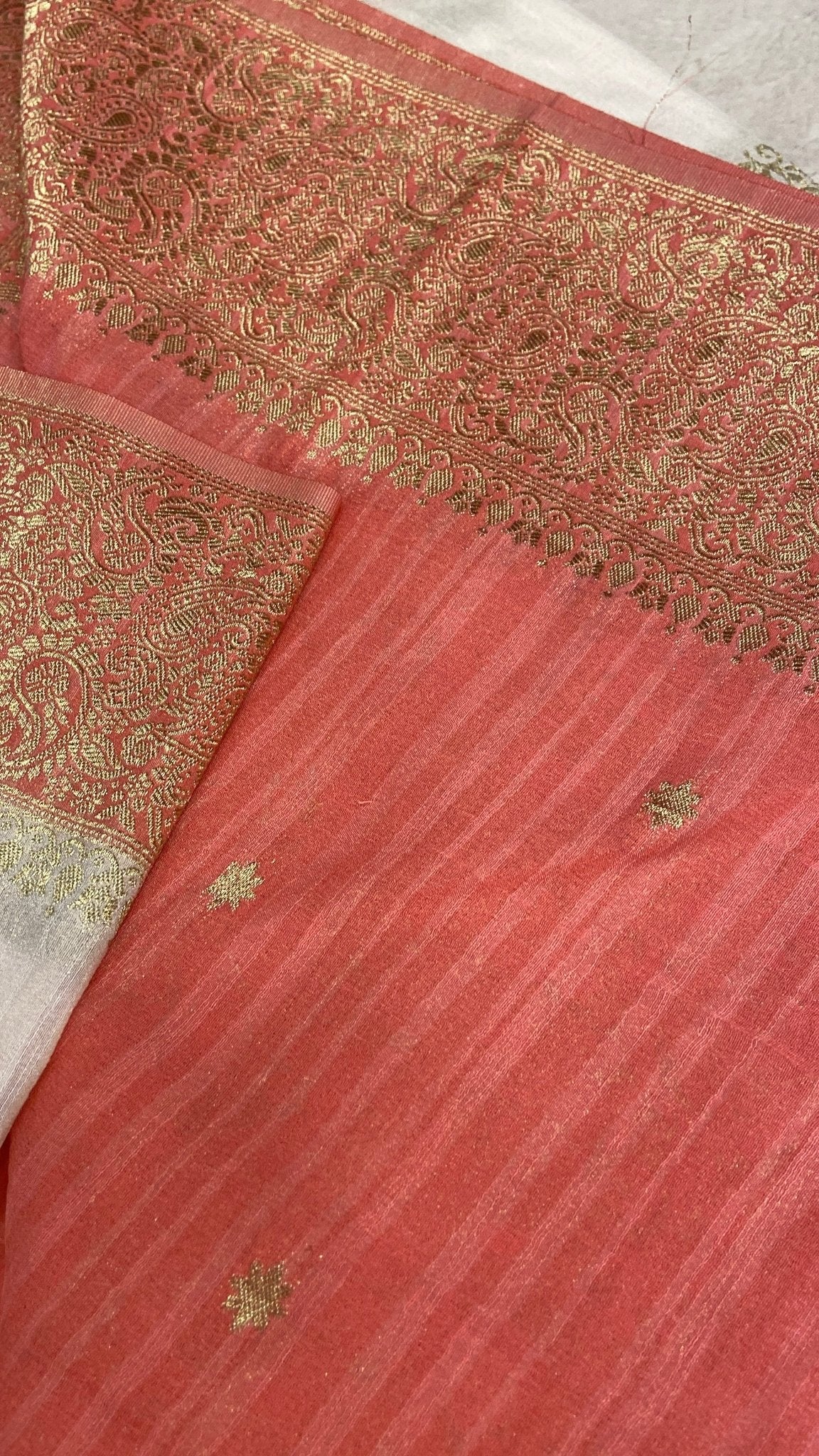 Premium Antique Zari Georgette Saree - Kanjeevaram Silk Mandir