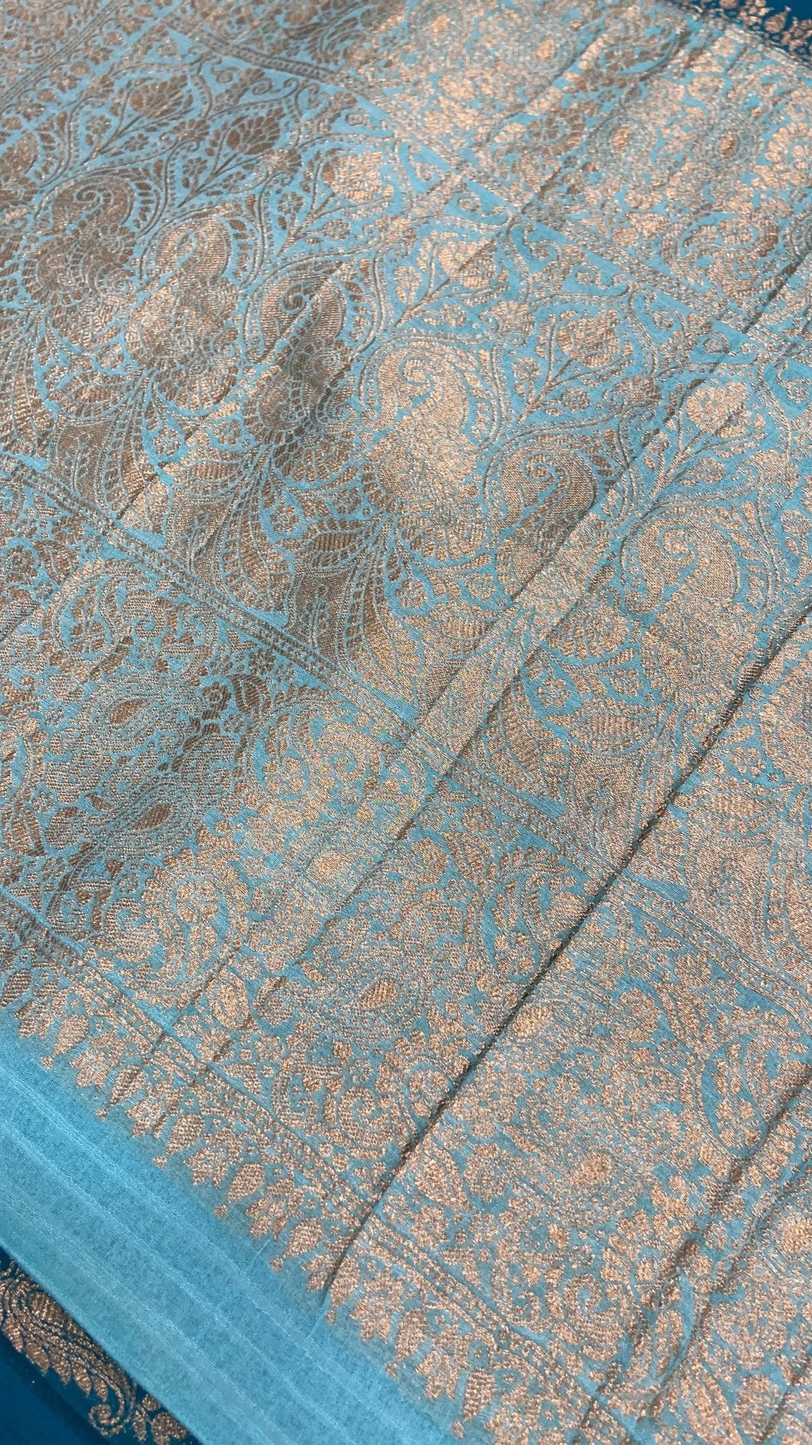 Premium Antique Zari Georgette Saree - Kanjeevaram Silk Mandir