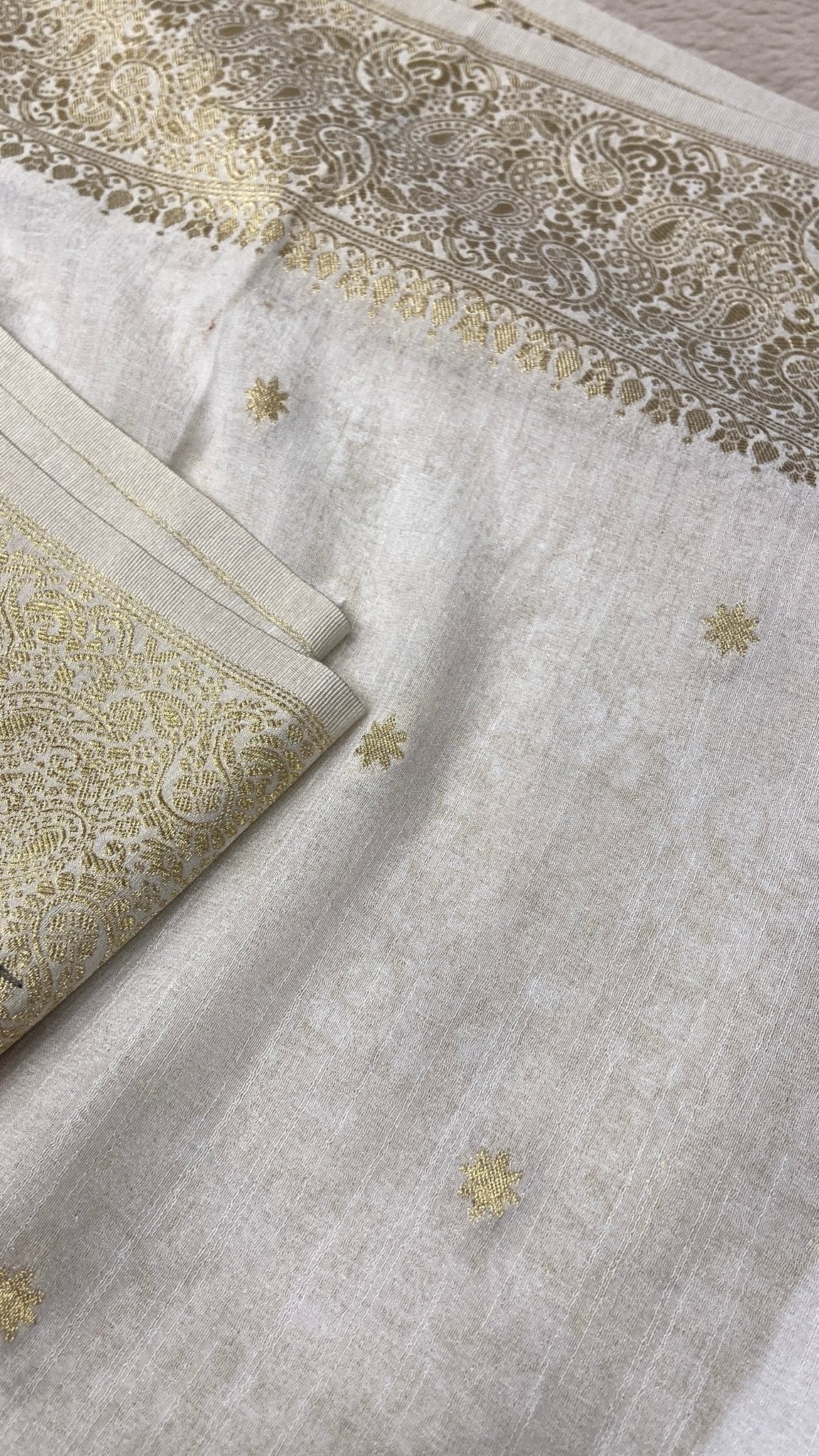 Premium antique zari Georgette Saree - Kanjeevaram Silk Mandir