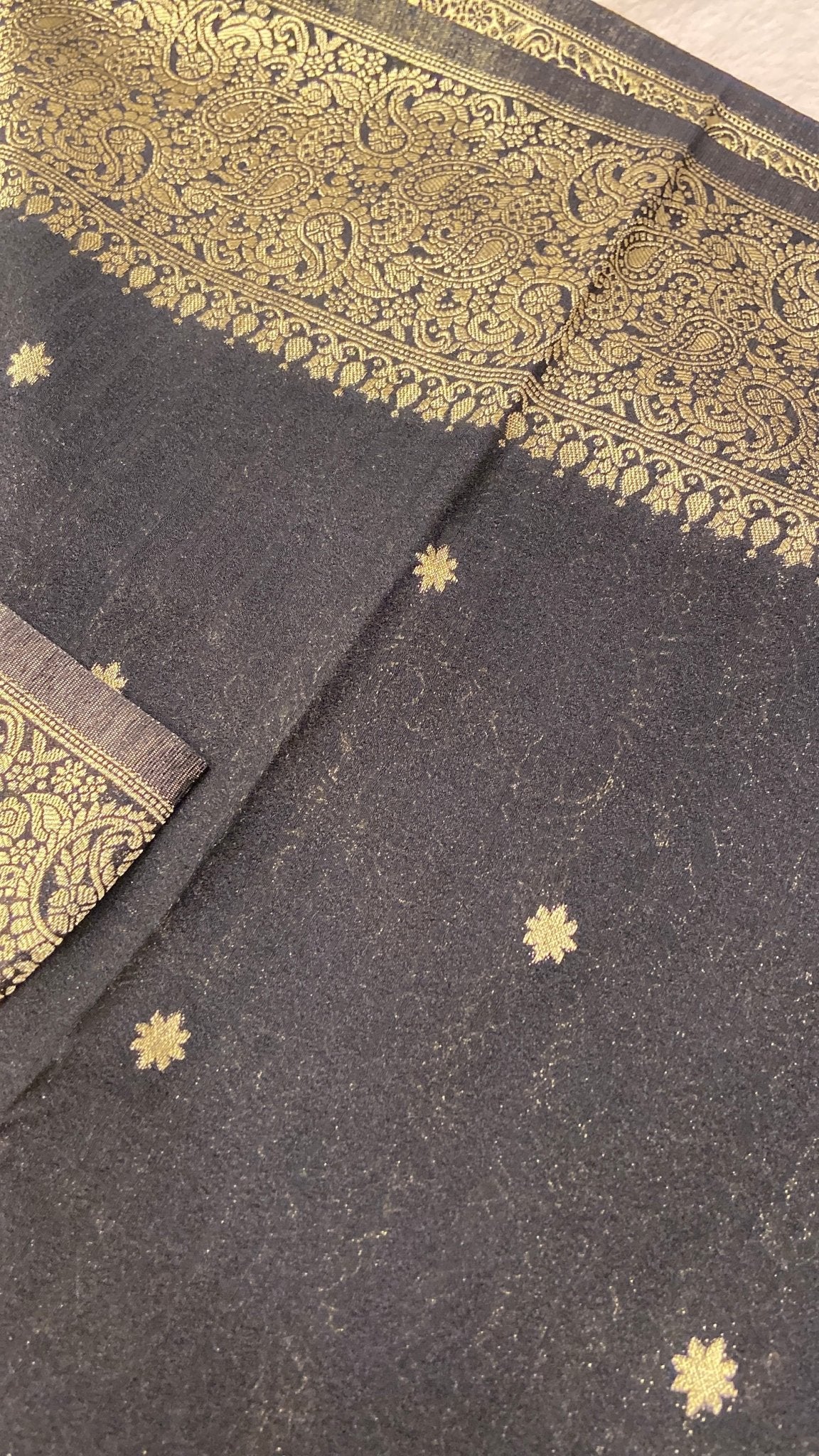 Premium antique zari Georgette Saree - Kanjeevaram Silk Mandir
