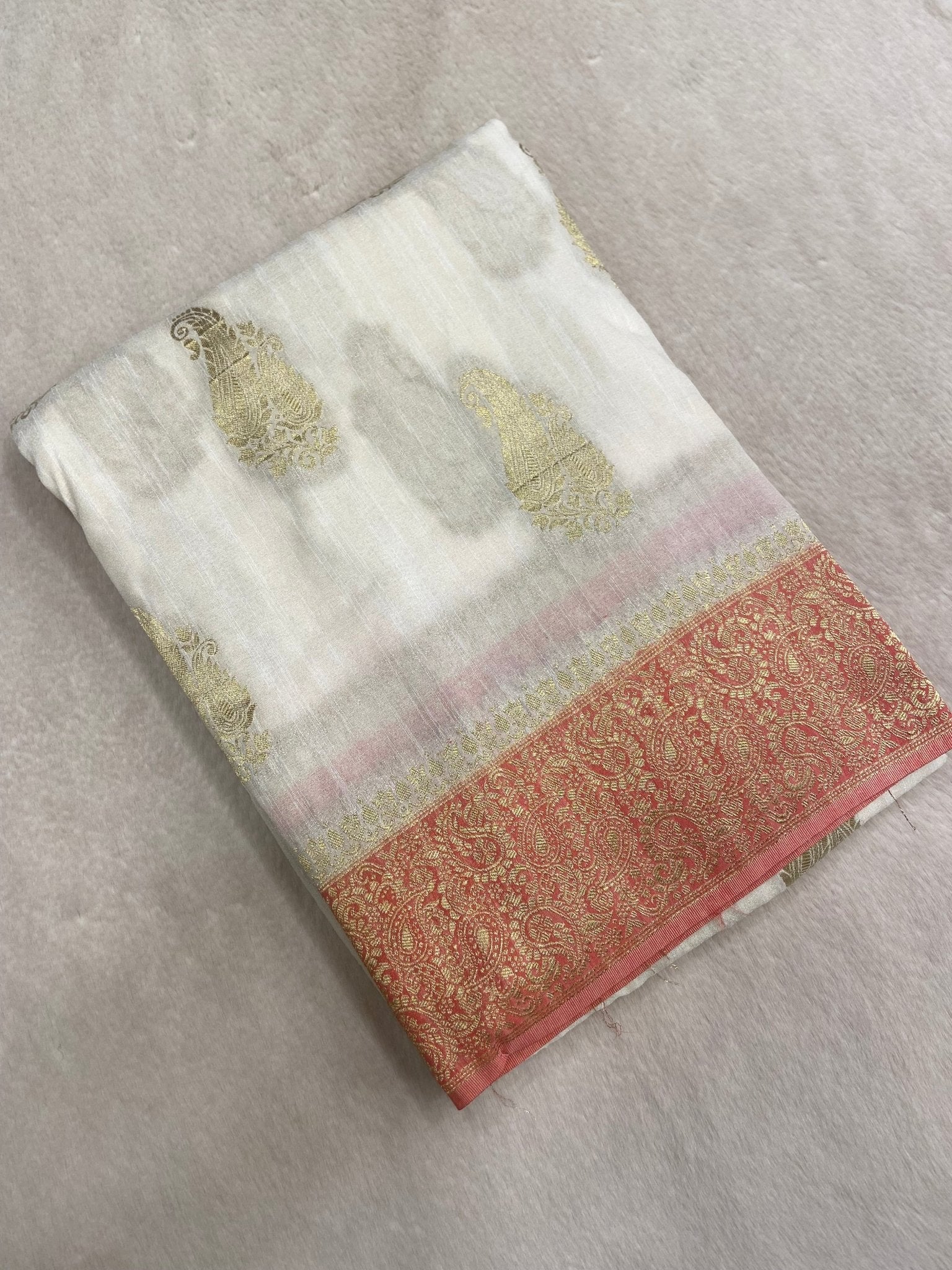 Premium Antique Zari Georgette Saree - Kanjeevaram Silk Mandir