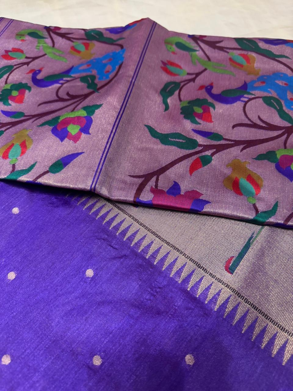 Premium Bagban Paithani saree - Kanjeevaram Silk Mandir