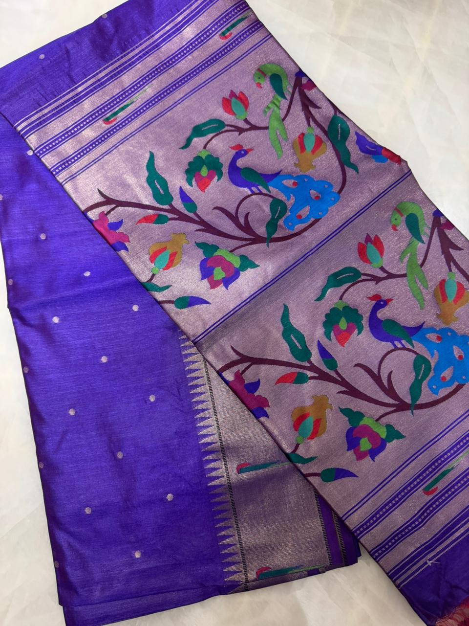 Premium Bagban Paithani saree - Kanjeevaram Silk Mandir