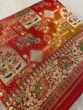 Premium Banarasi Crepe Kalamkari Saree💥 - Kanjeevaram Silk Mandir