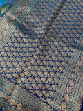 Premium Banarasi Crepe Kalamkari Saree - Kanjeevaram Silk Mandir