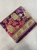 Premium Banarasi Crepe Kalamkari Saree💜 - Kanjeevaram Silk Mandir