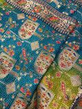 Premium Banarasi Crepe Kalamkari Saree💙 - Kanjeevaram Silk Mandir