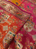 Premium Banarasi Crepe Kalamkari Saree🩷 - Kanjeevaram Silk Mandir