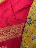 Premium Banarasi Crepe silk Saree With Appliqué Work - Kanjeevaram Silk Mandir