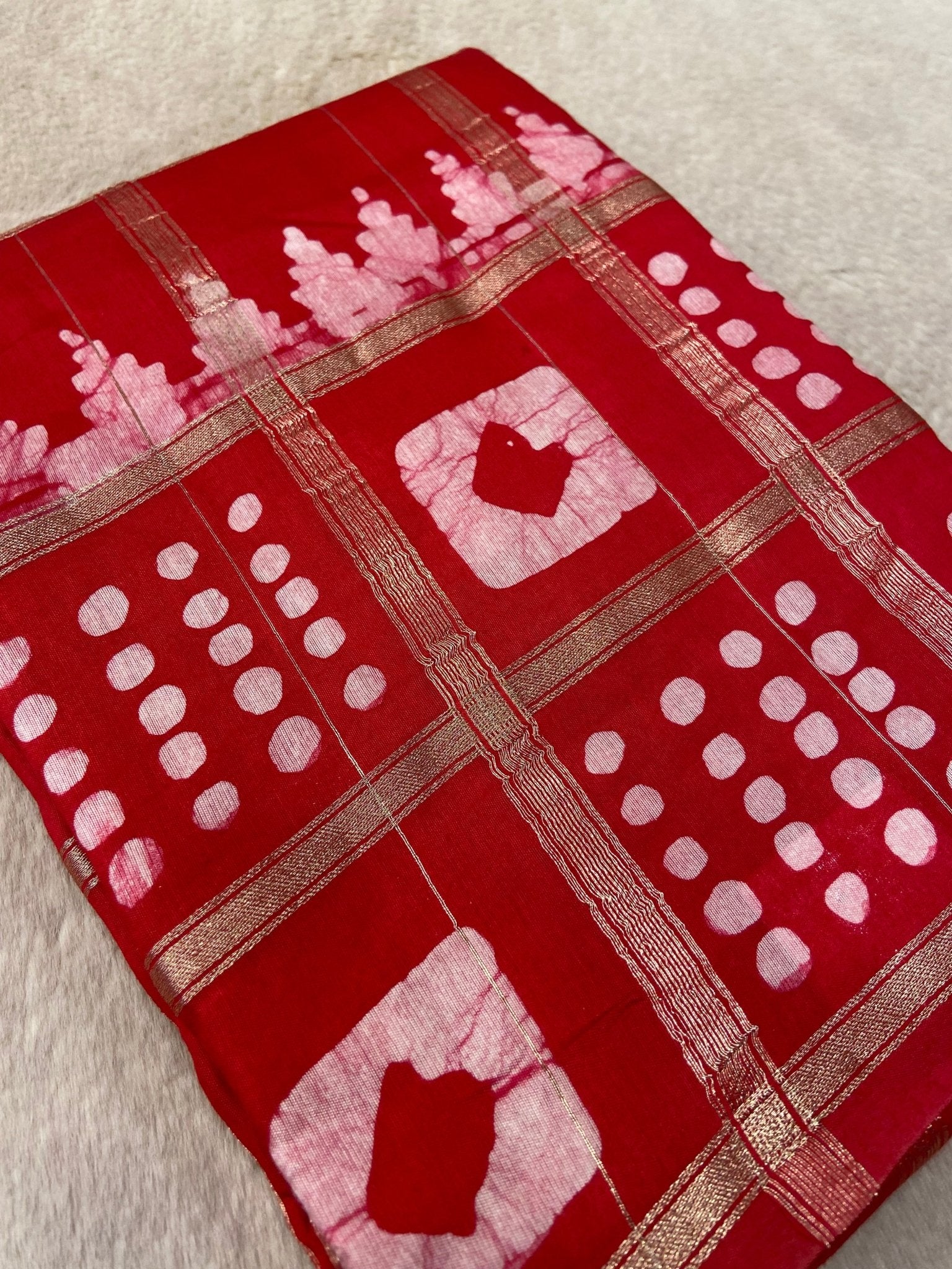 Premium Batiq Print Silk Saree❤️ - Kanjeevaram Silk Mandir