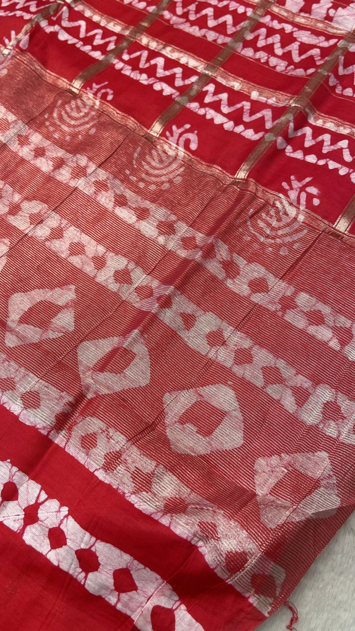 Premium Batiq Print Silk Saree❤️ - Kanjeevaram Silk Mandir