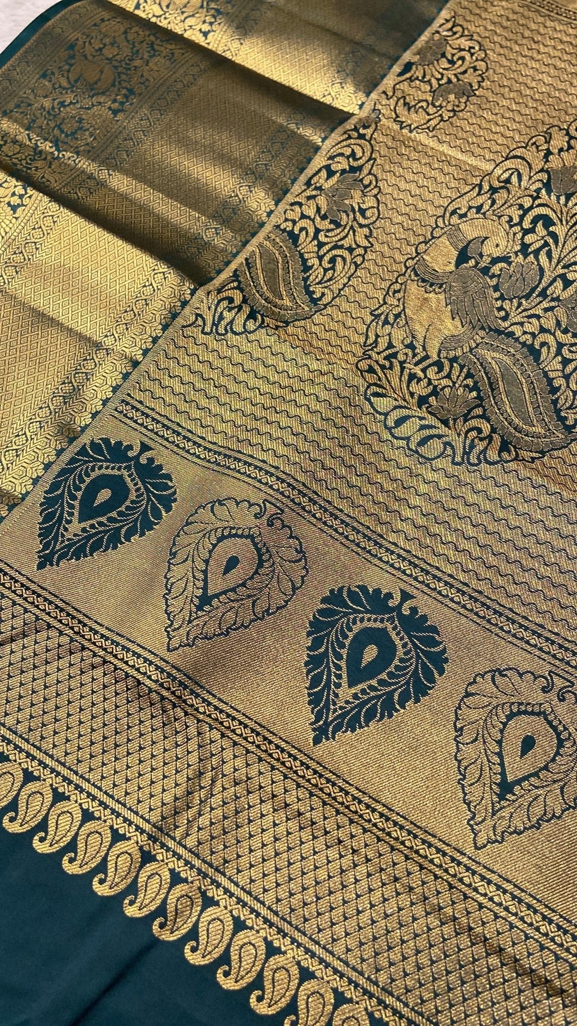 Premium Bridal Semi Kanchipuram Silk Saree - Kanjeevaram Silk Mandir