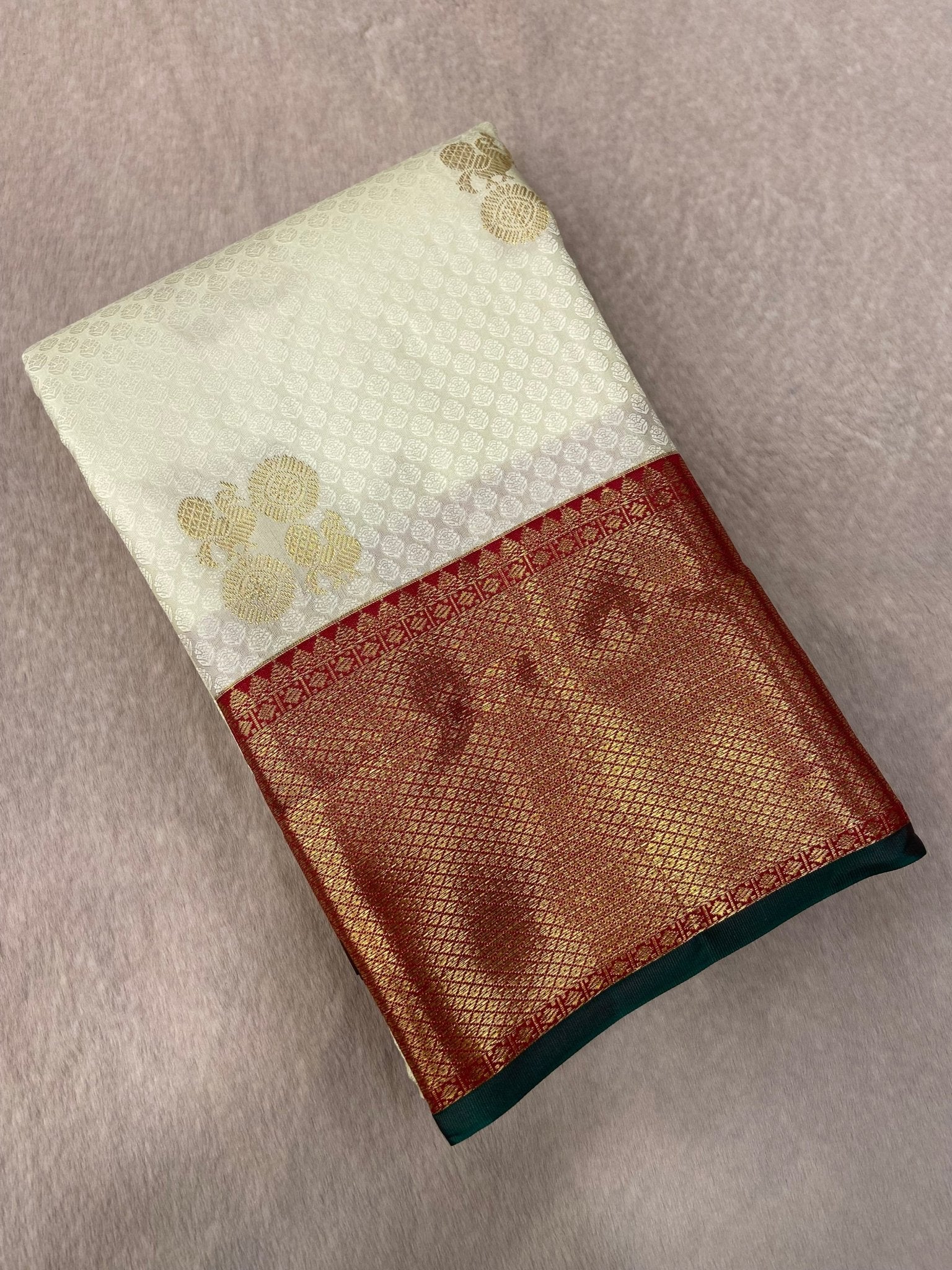 Premium Bridal Semi Kanchipuram Silk Saree - Kanjeevaram Silk Mandir