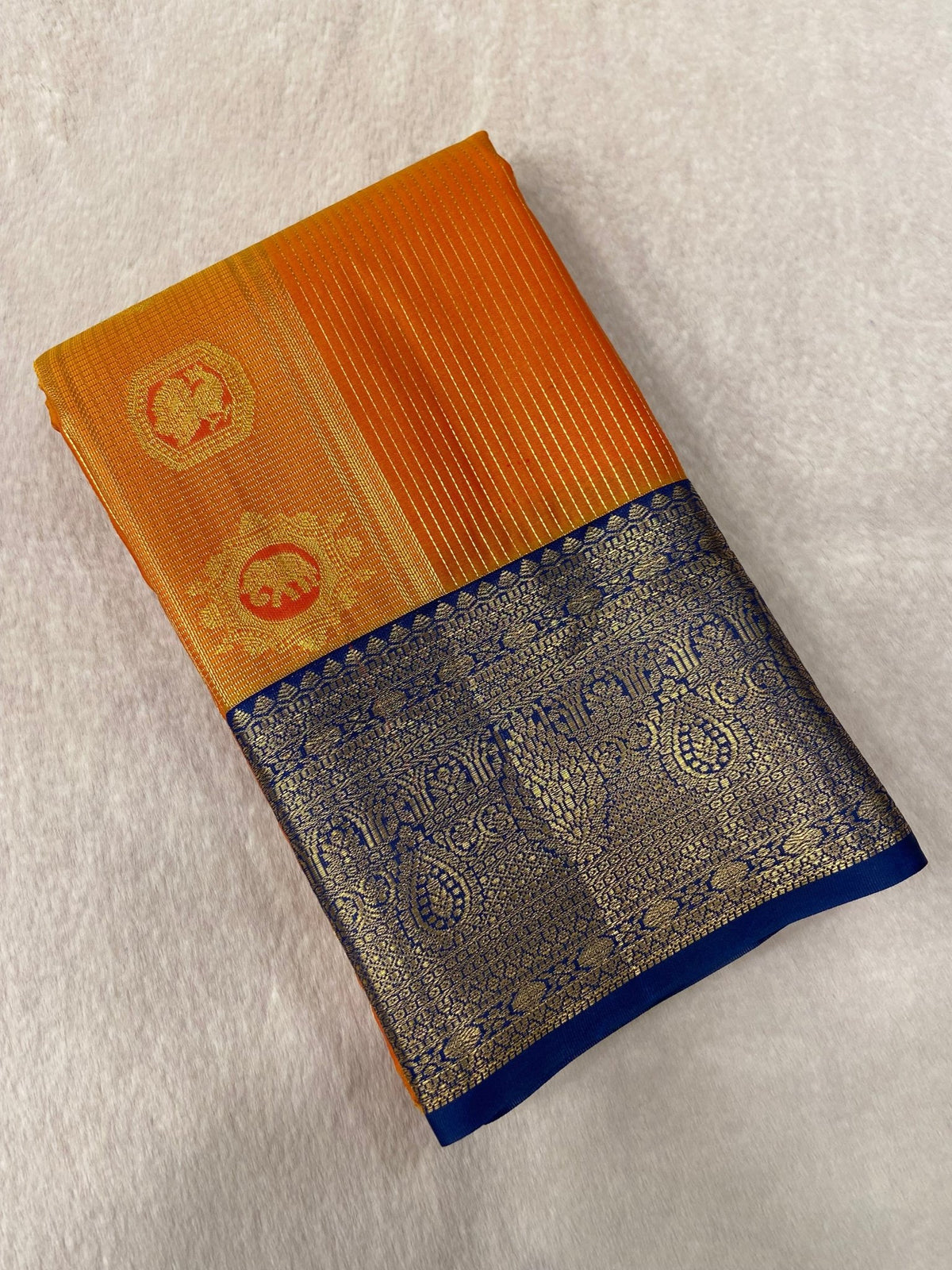 Premium Bridal Semi Kanchipuram Silk Saree - Kanjeevaram Silk Mandir