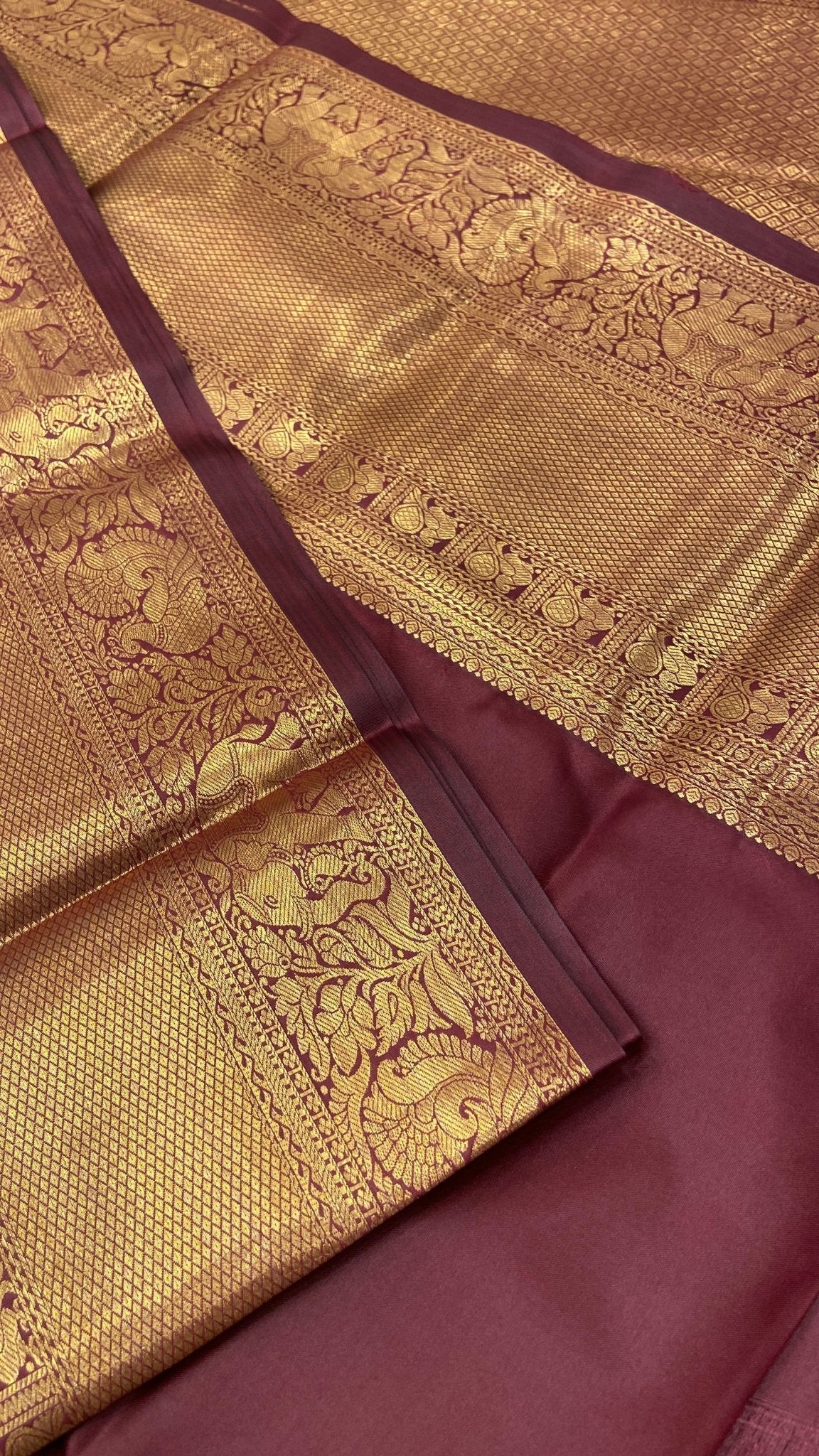 Premium Bridal Semi Kanchipuram Silk Saree - Kanjeevaram Silk Mandir
