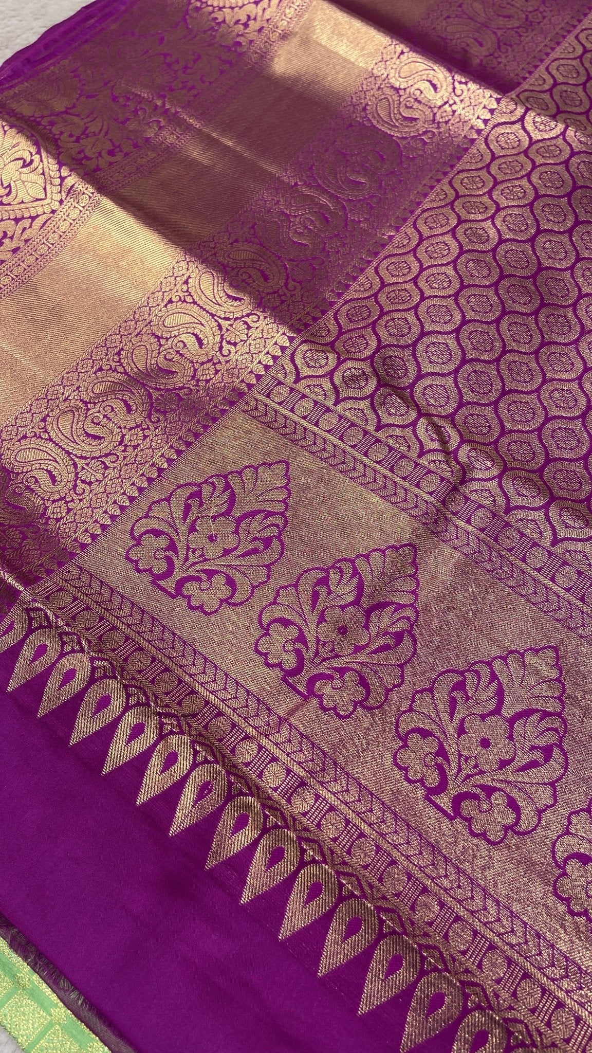 Premium Bridal Semi Kanchipuram Silk Saree - Kanjeevaram Silk Mandir