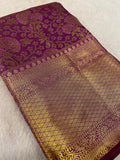 Premium Bridal Semi Kanchipuram Silk Saree - Kanjeevaram Silk Mandir