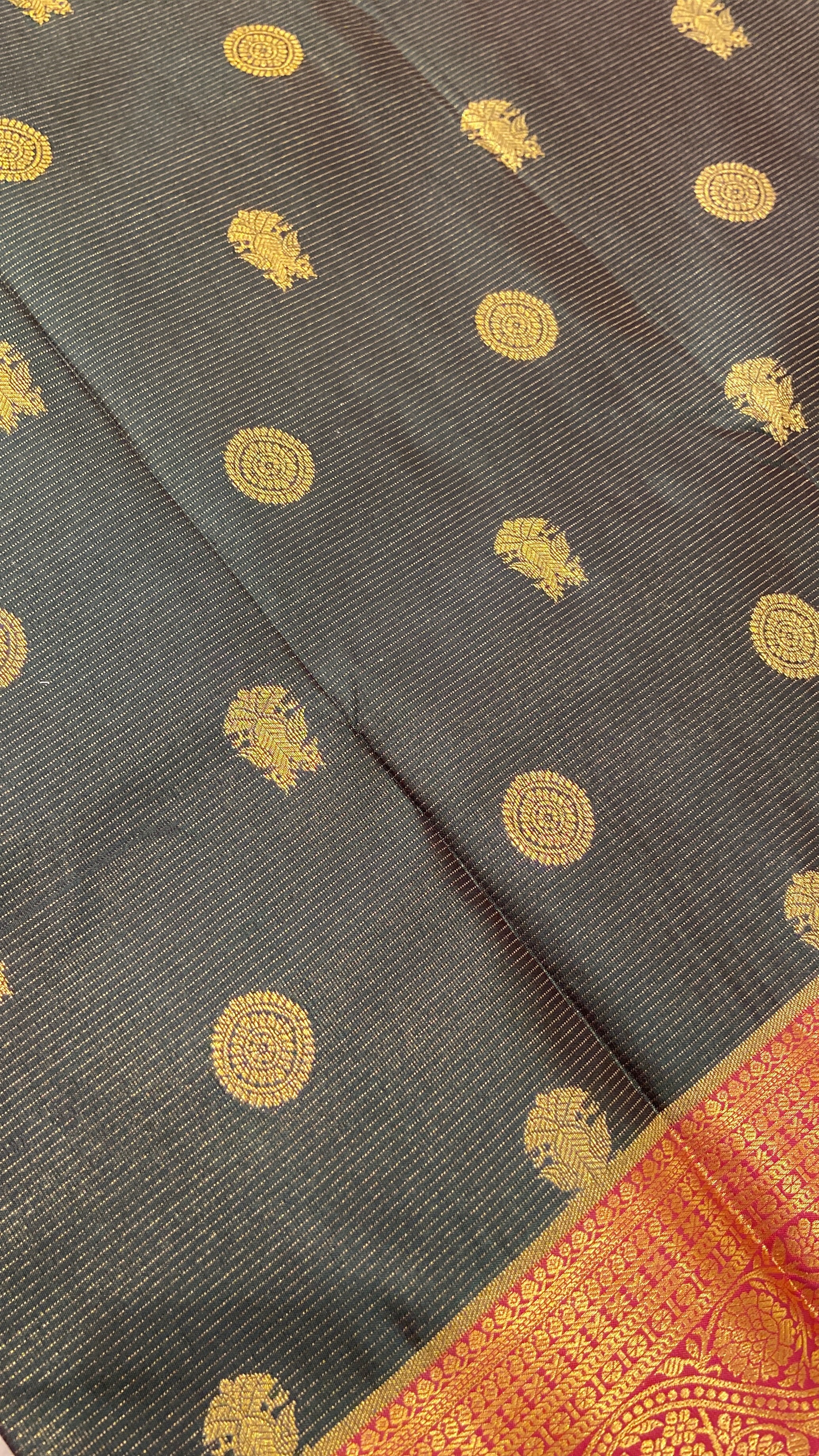Premium Bridal Semi Kanchipuram Silk Saree - Kanjeevaram Silk Mandir