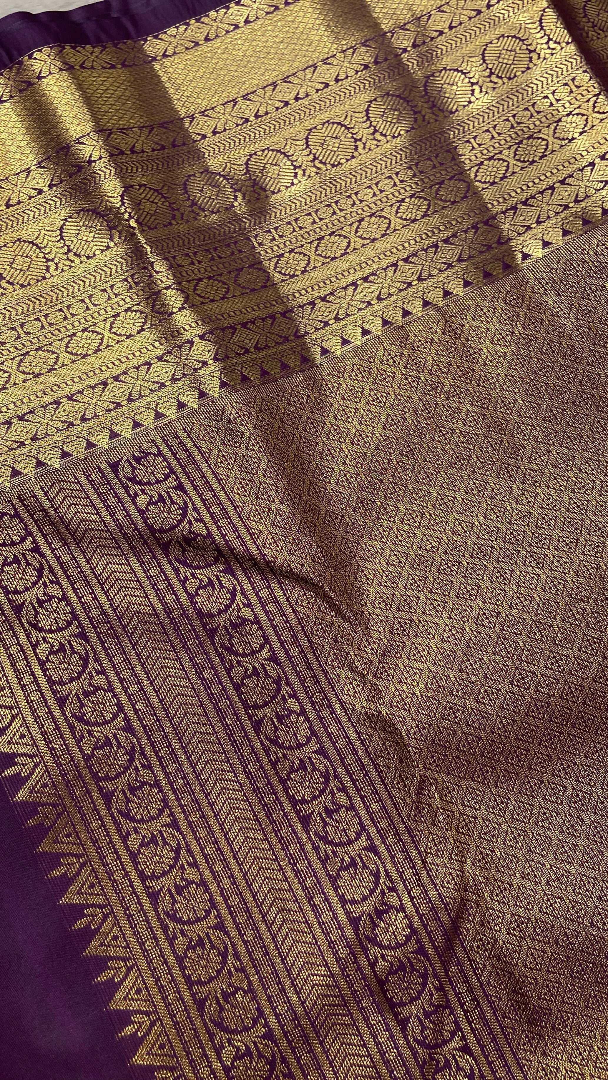 Premium Bridal Semi Kanchipuram Silk Saree - Kanjeevaram Silk Mandir