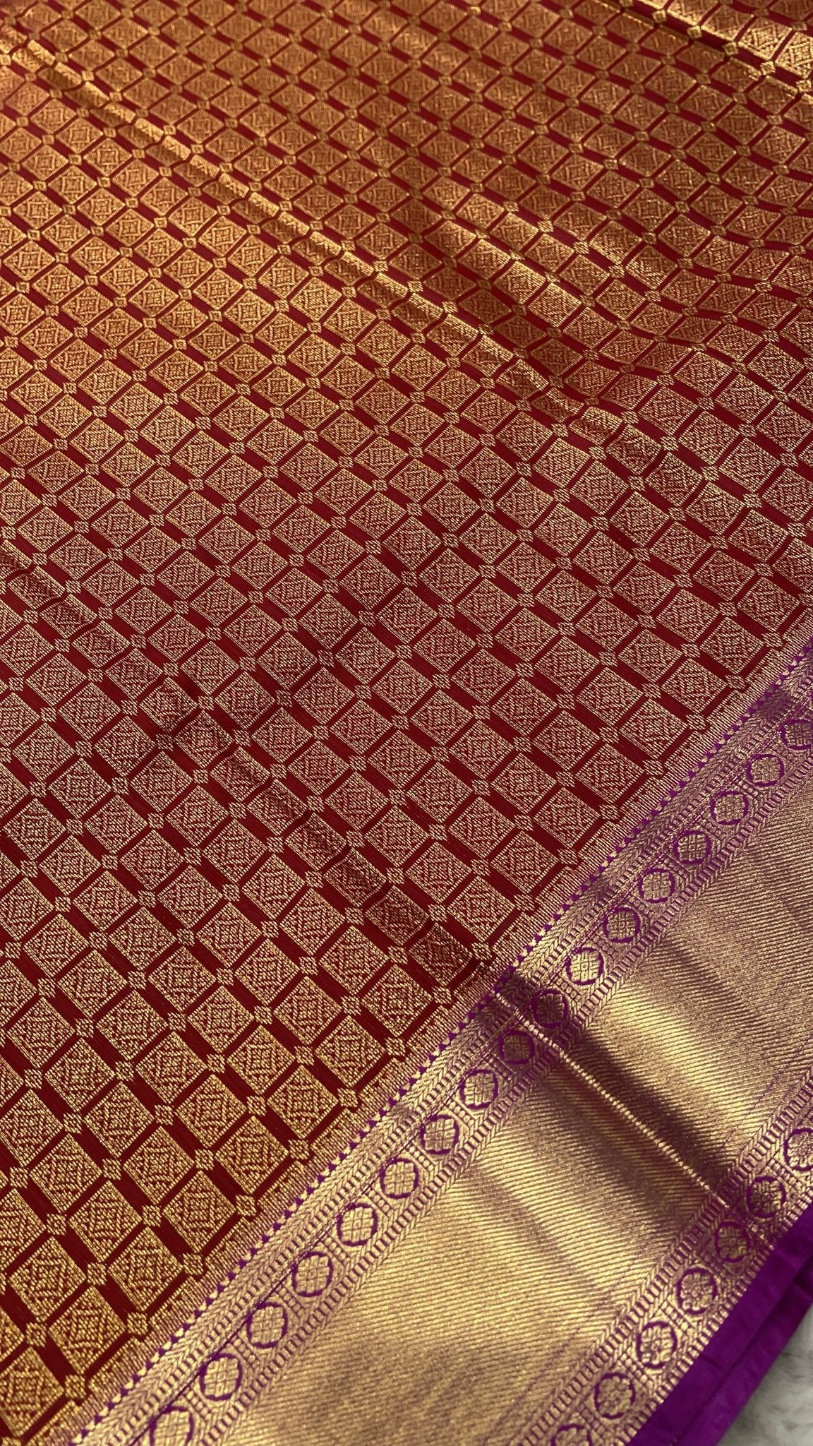 Premium Bridal Semi Kanchipuram Silk Saree - Kanjeevaram Silk Mandir