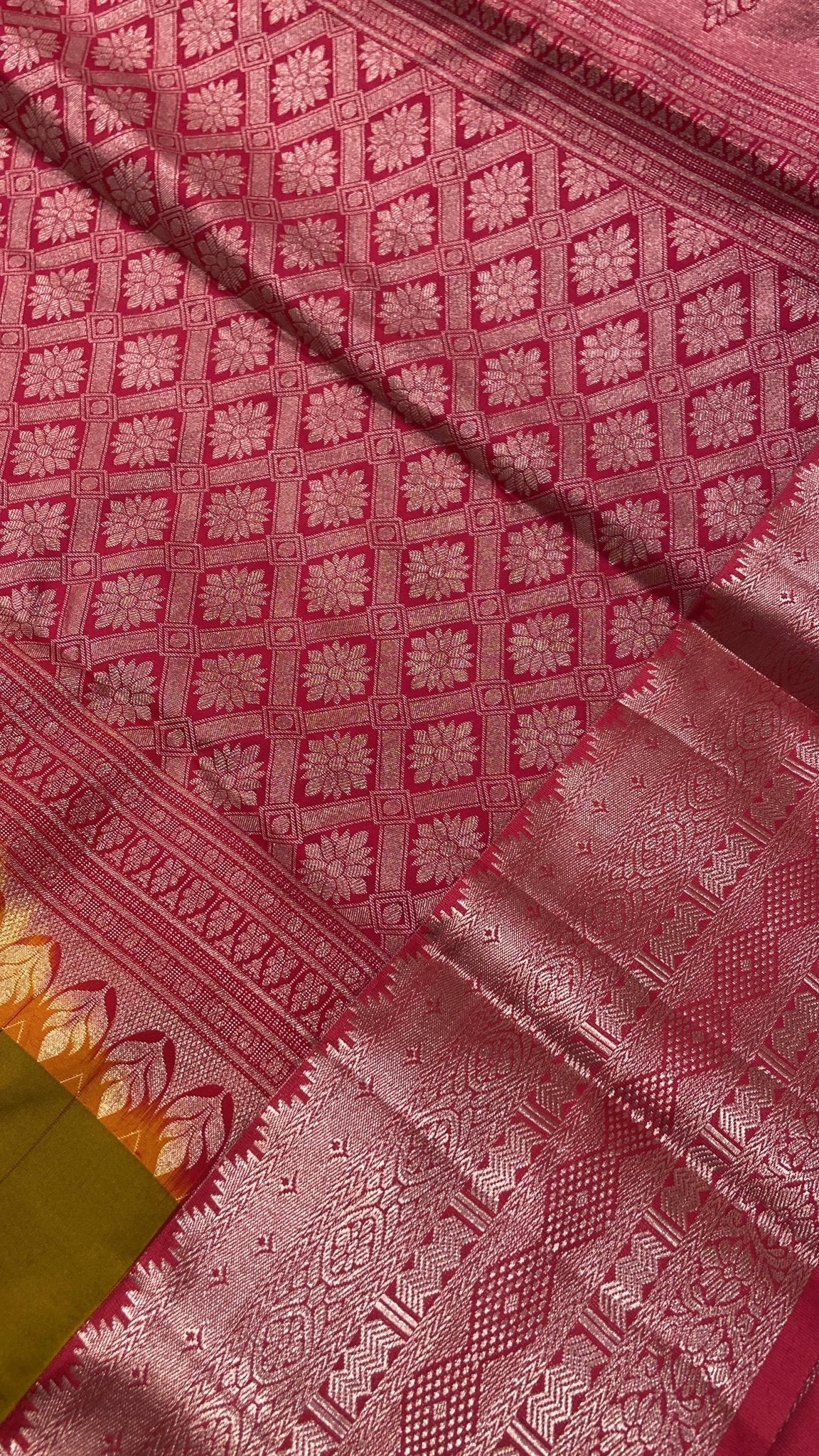 Premium Bridal Semi Kanchipuram Silk Saree - Kanjeevaram Silk Mandir