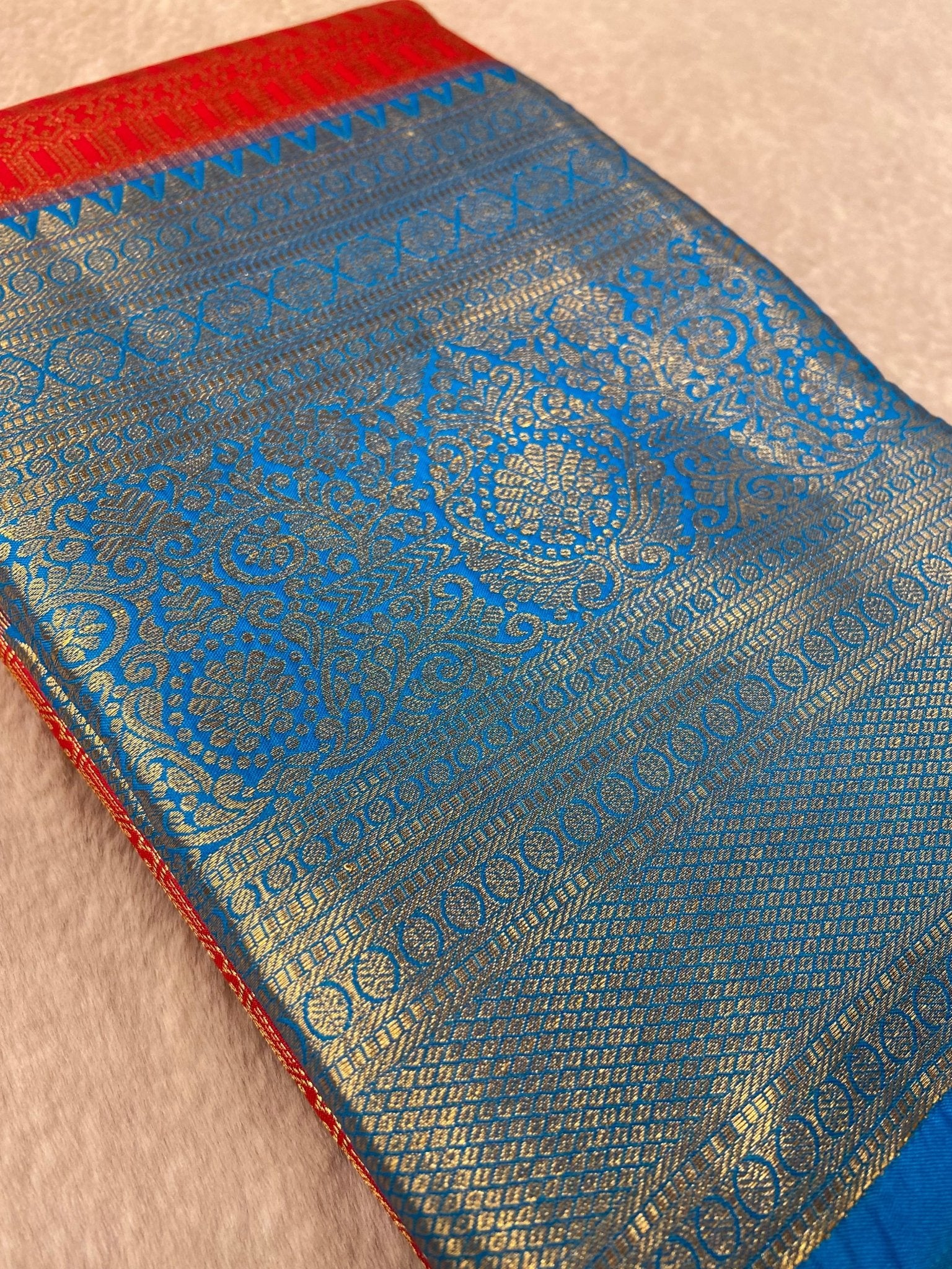 Premium Bridal Semi Kanchipuram Silk Saree - Kanjeevaram Silk Mandir