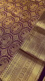Premium Bridal Semi Kanchipuram Silk Saree - Kanjeevaram Silk Mandir