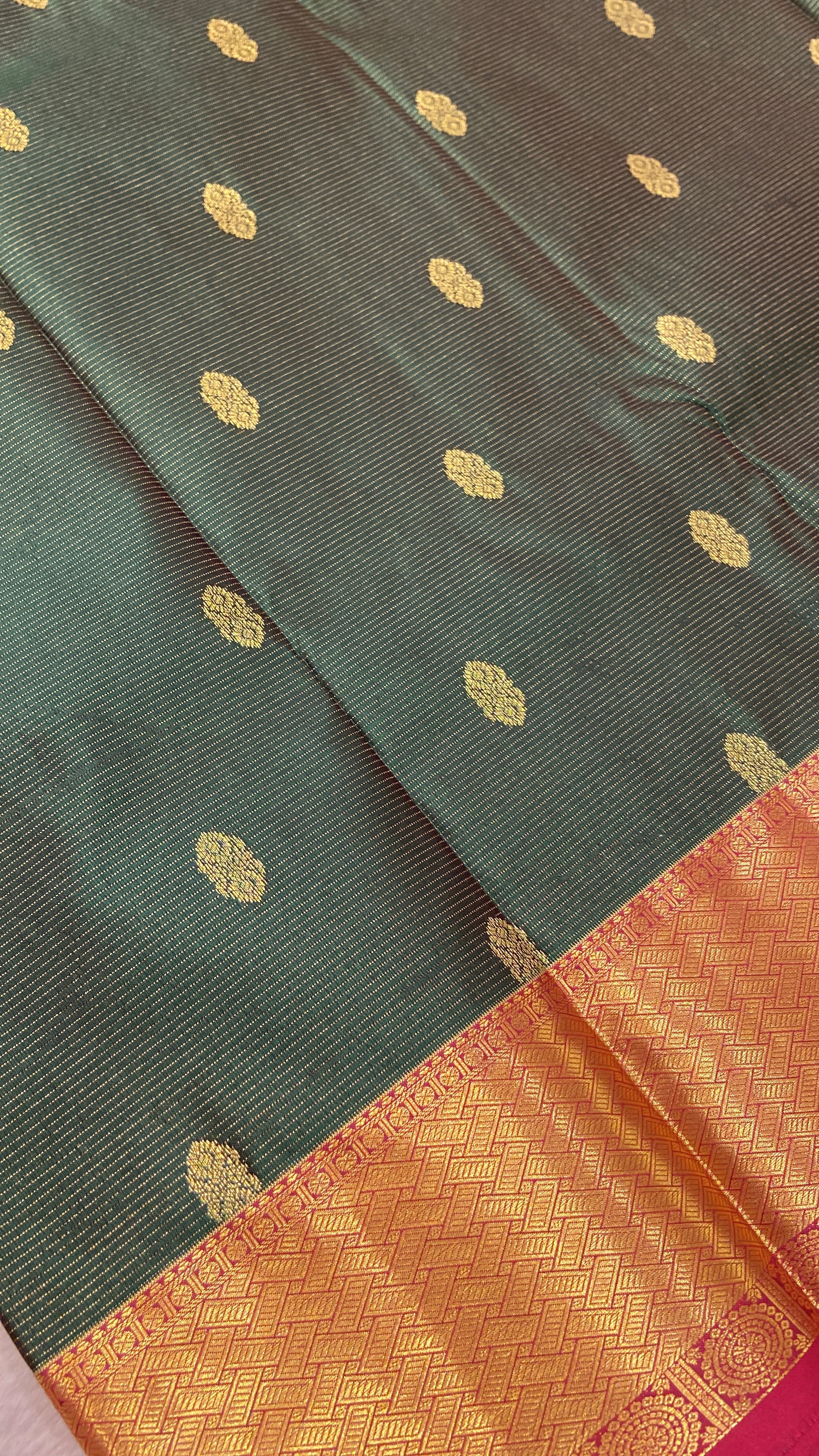 Premium Bridal Semi Kanchipuram Silk Saree - Kanjeevaram Silk Mandir