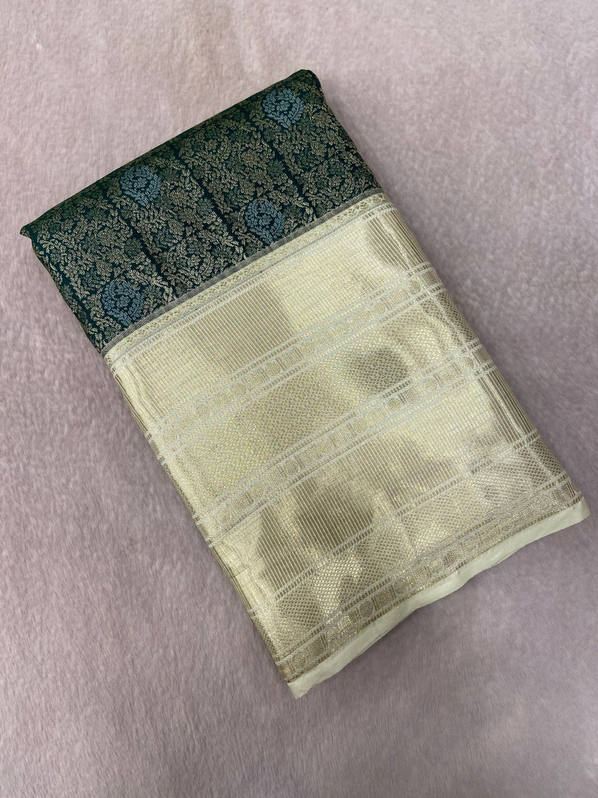 Premium Bridal Semi Kanchipuram Silk Saree - Kanjeevaram Silk Mandir