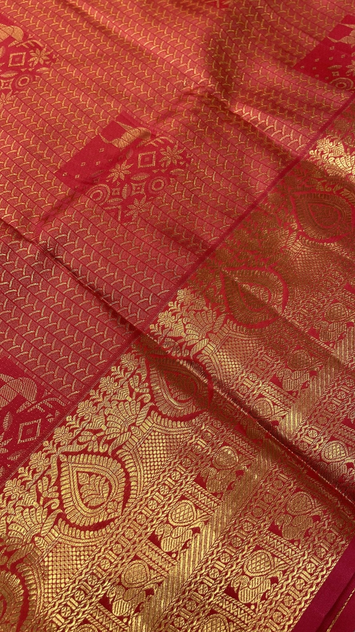 Premium Bridal Semi Kanchipuram Silk Saree - Kanjeevaram Silk Mandir