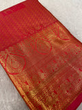 Premium Bridal Semi Kanchipuram Silk Saree - Kanjeevaram Silk Mandir