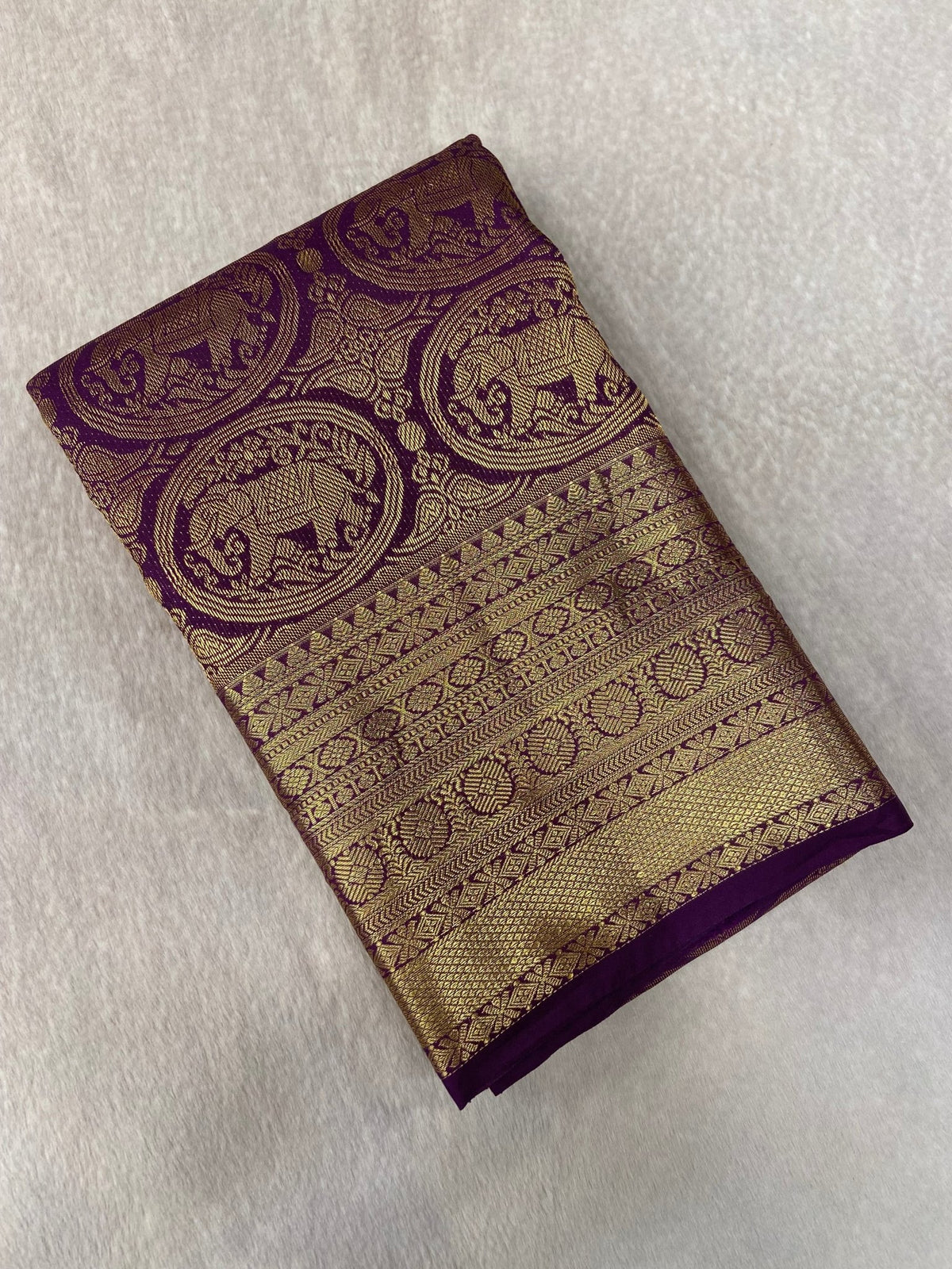 Premium Bridal Semi Kanchipuram Silk Saree - Kanjeevaram Silk Mandir