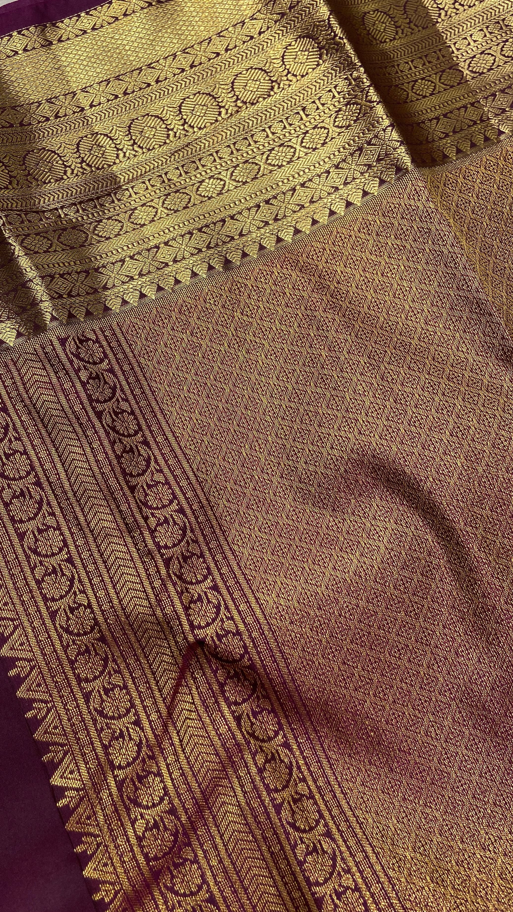 Premium Bridal Semi Kanchipuram Silk Saree - Kanjeevaram Silk Mandir