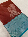Premium Bridal Semi Kanchipuram Silk Saree - Kanjeevaram Silk Mandir
