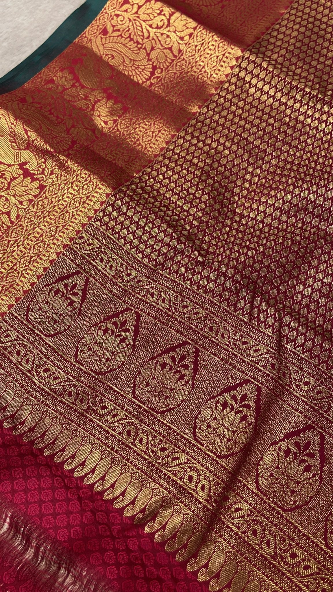 Premium Bridal Semi Kanchipuram Silk Saree - Kanjeevaram Silk Mandir