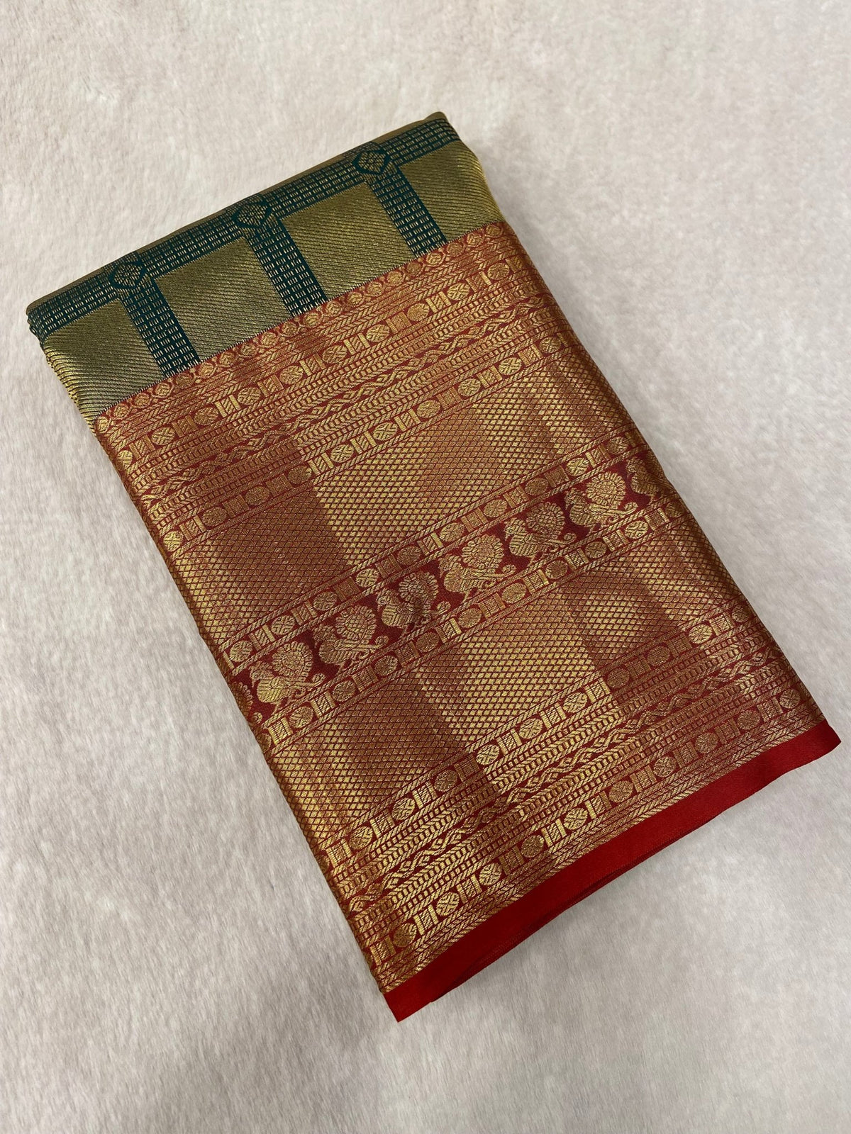 Premium Bridal Semi Kanchipuram Silk Saree - Kanjeevaram Silk Mandir