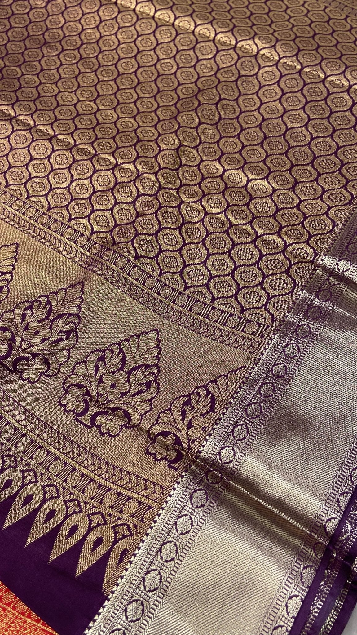 Premium Bridal Semi Kanchipuram Silk Saree - Kanjeevaram Silk Mandir
