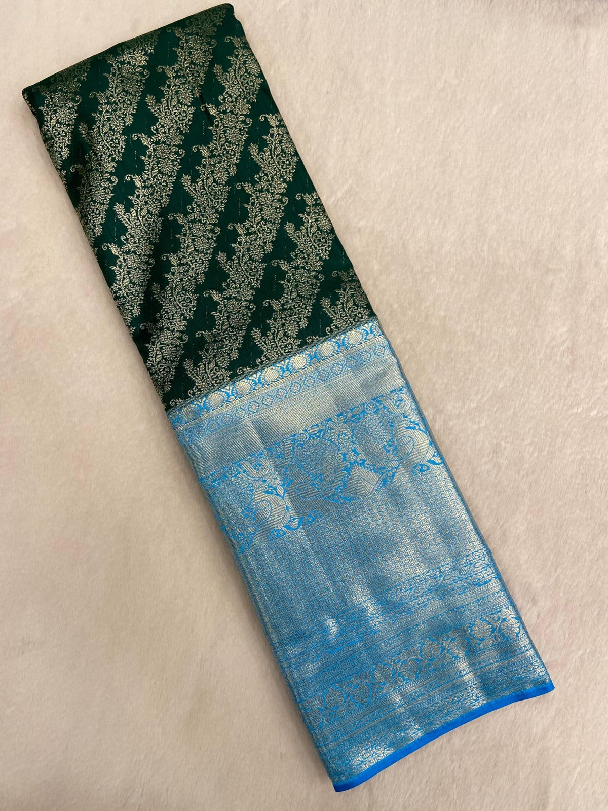 Premium bridal semi Kanchipuram silk saree - Kanjeevaram Silk Mandir