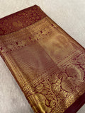 Premium Bridal Semi Kanchipuram Silk Saree - Kanjeevaram Silk Mandir