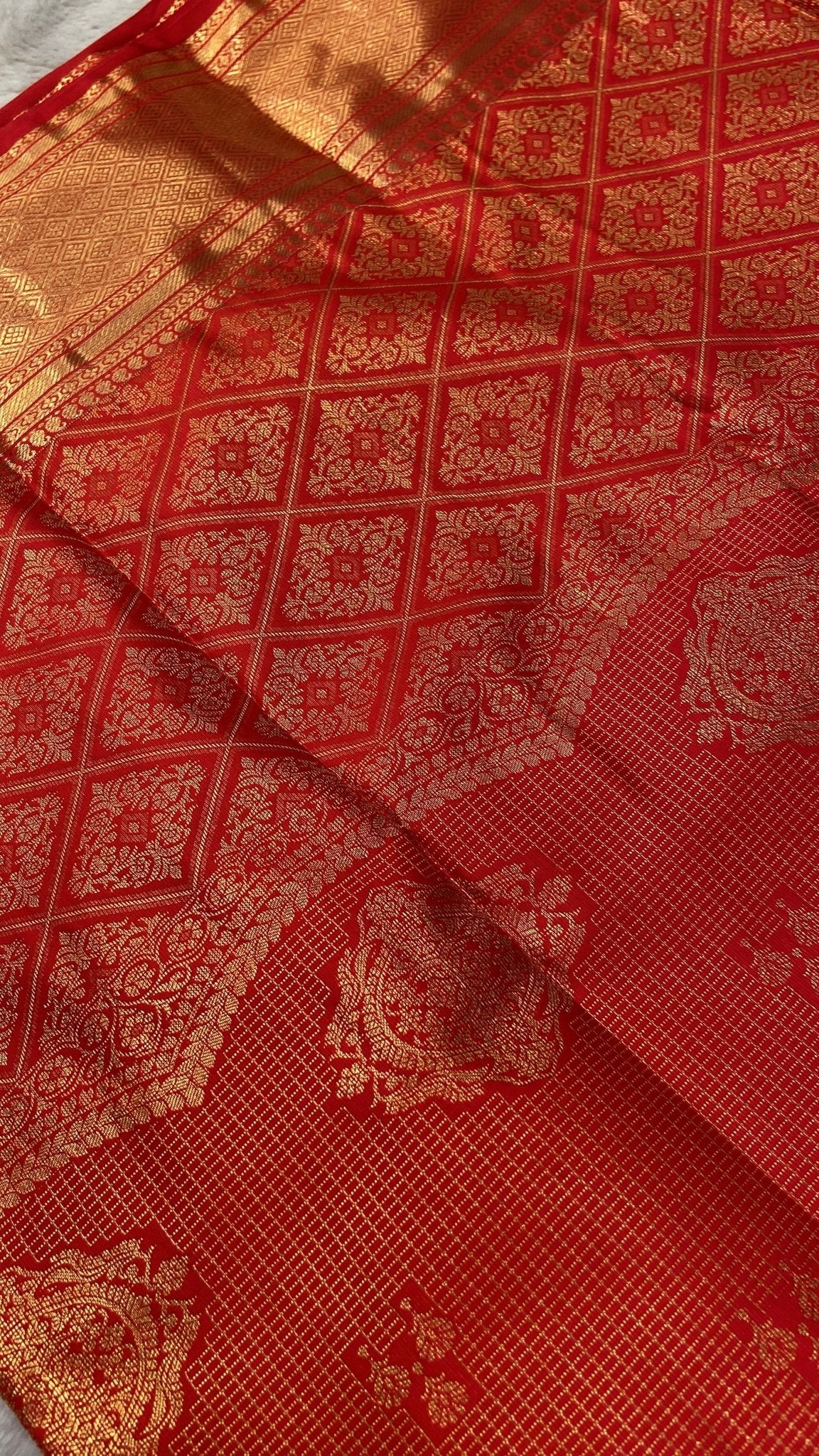 Premium Bridal Semi Kanchipuram Silk Saree - Kanjeevaram Silk Mandir