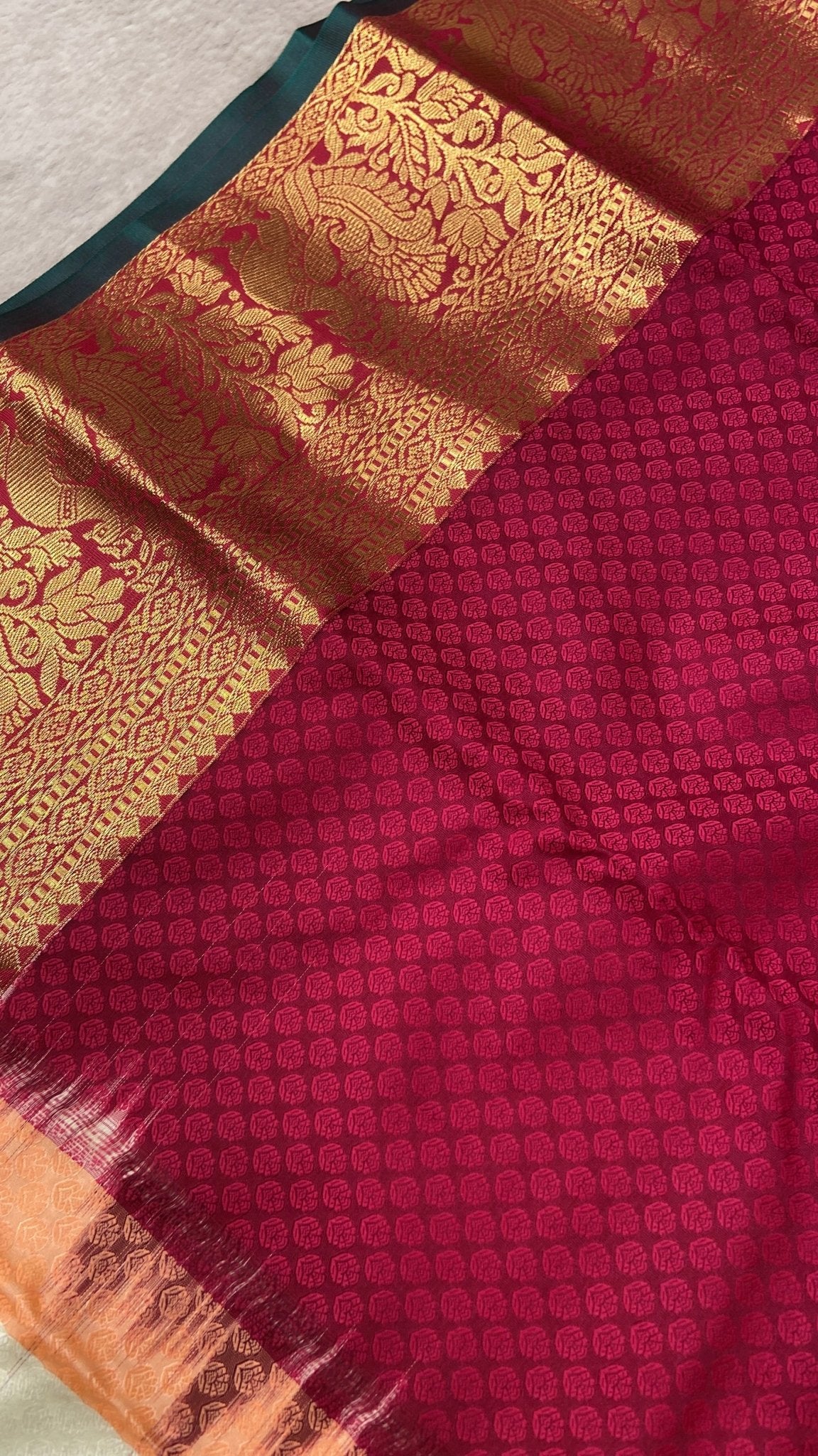 Premium Bridal Semi Kanchipuram Silk Saree - Kanjeevaram Silk Mandir