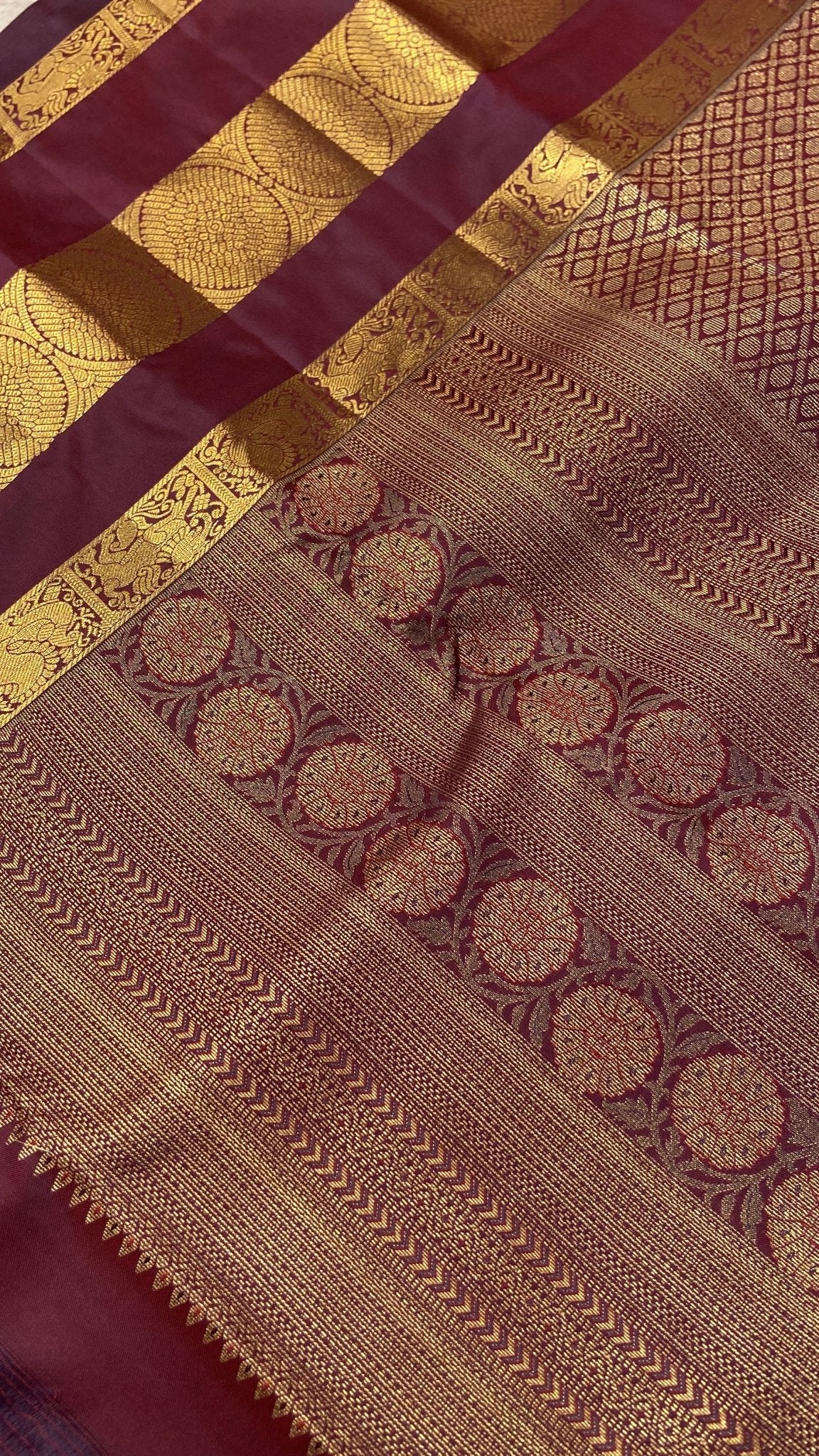 Premium Bridal Semi Kanchipuram Silk Saree - Kanjeevaram Silk Mandir